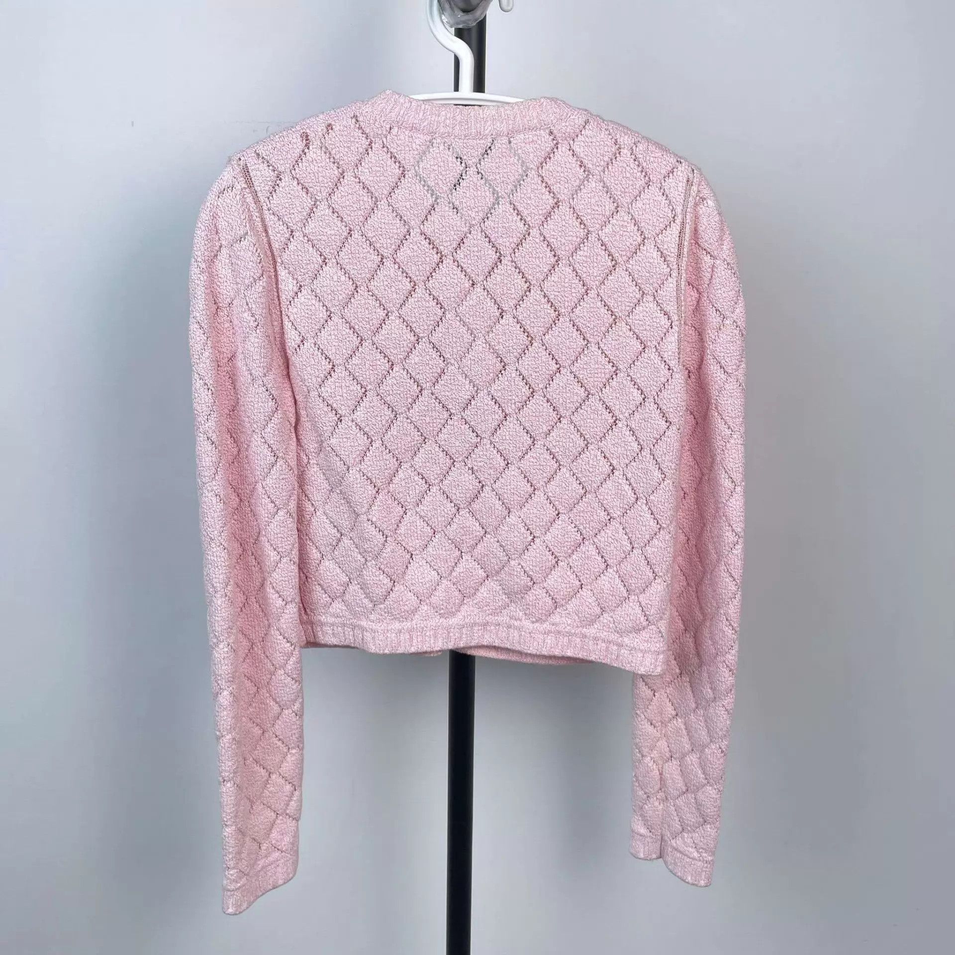 Chanel Chanel light pink knit jacket 34 97 New Size XS / US 0-2 / IT 36-38 - 2 Thumbnail