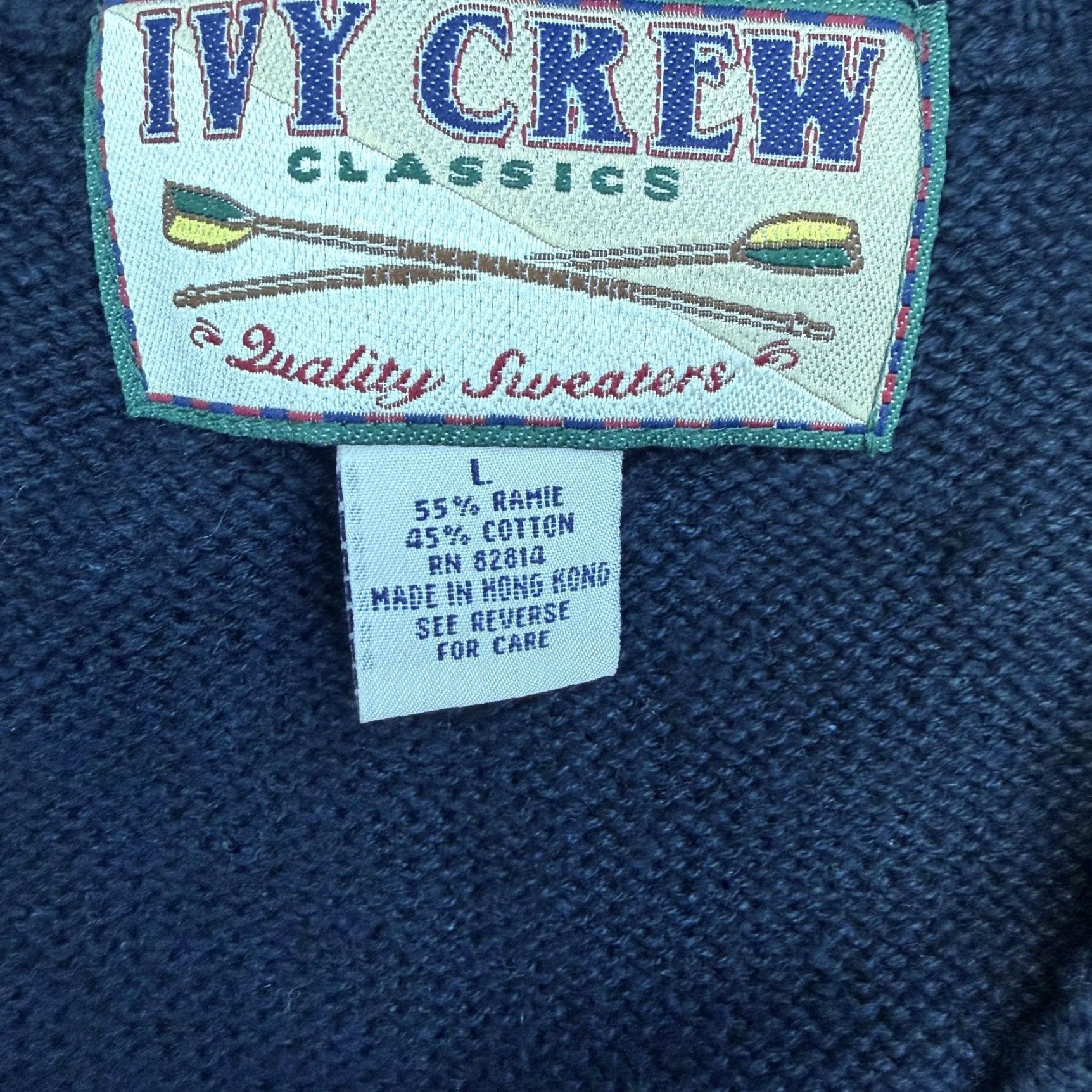 J.Crew Vintage Blue Argyle Knit Sweater Vest - Mens Large Ramie Cotton, V-Neck, Tight-Knit, 90s Preppy, Hong Kong, J.CREW, Ivy Crew, Woolless? Size US L / EU 52-54 / 3 - 4 Thumbnail