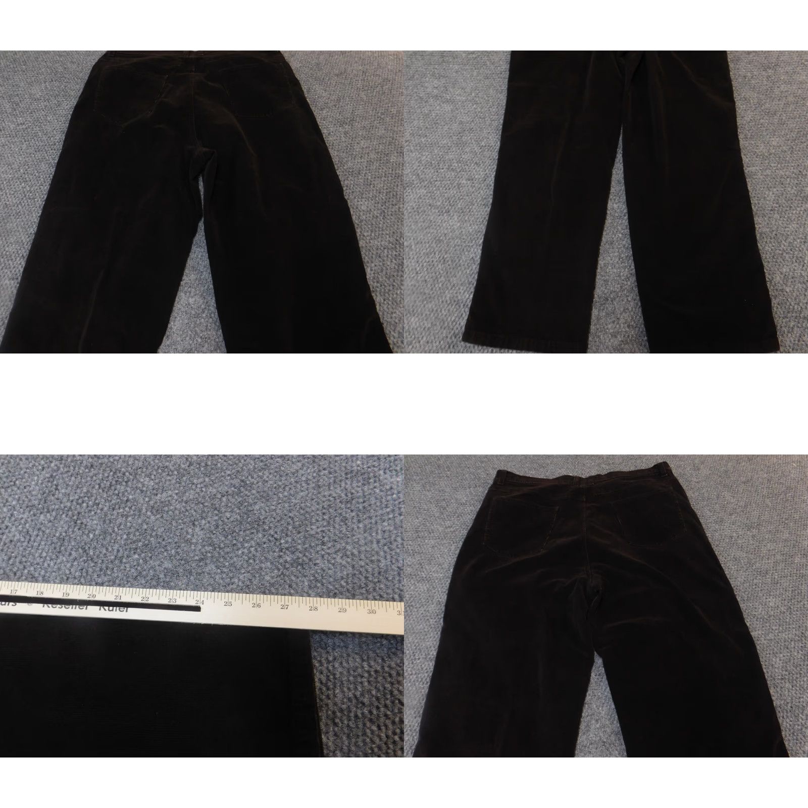 Bill Blass Bill Blass Womens Pants 18W Brown Corduroy Straight Stretch 28in Inseam Plus Size Chino Casual Business Womens Size 40" / US 18 - 8 Thumbnail