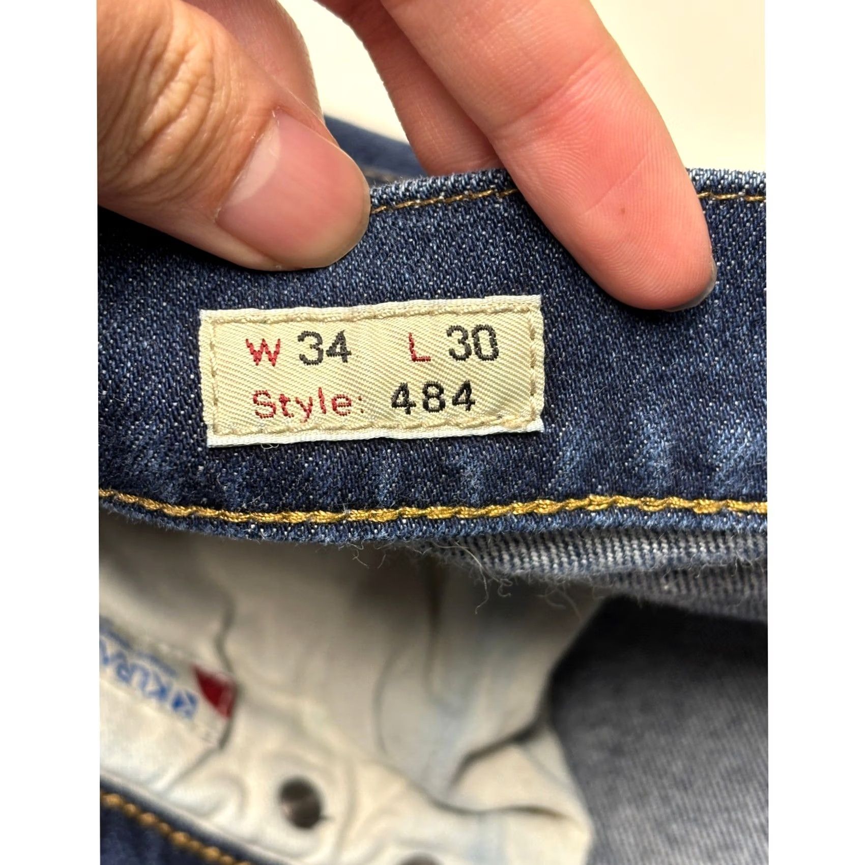 J.Crew J.Crew 484 Slim Stretch Jeans Mens 34x30 Dark Blue Denim Slim Tapered 5-Pocket Kurabo Japanese Refresh Size US 34 / EU 50 - 6 Thumbnail