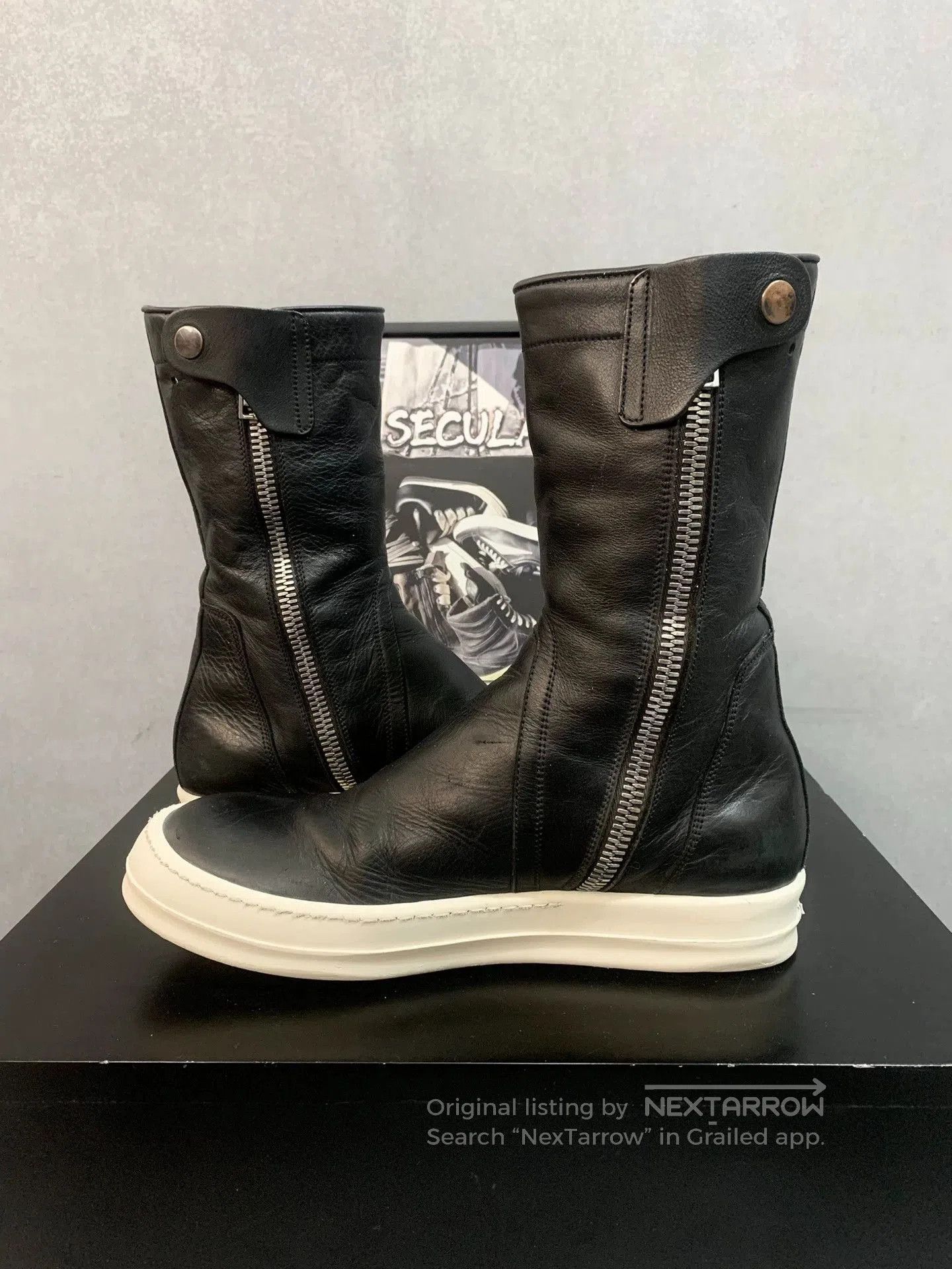 Rick Owens Rick Owens RO Leather Creeper Boots . Size US 7 / EU 40 - 6 Thumbnail
