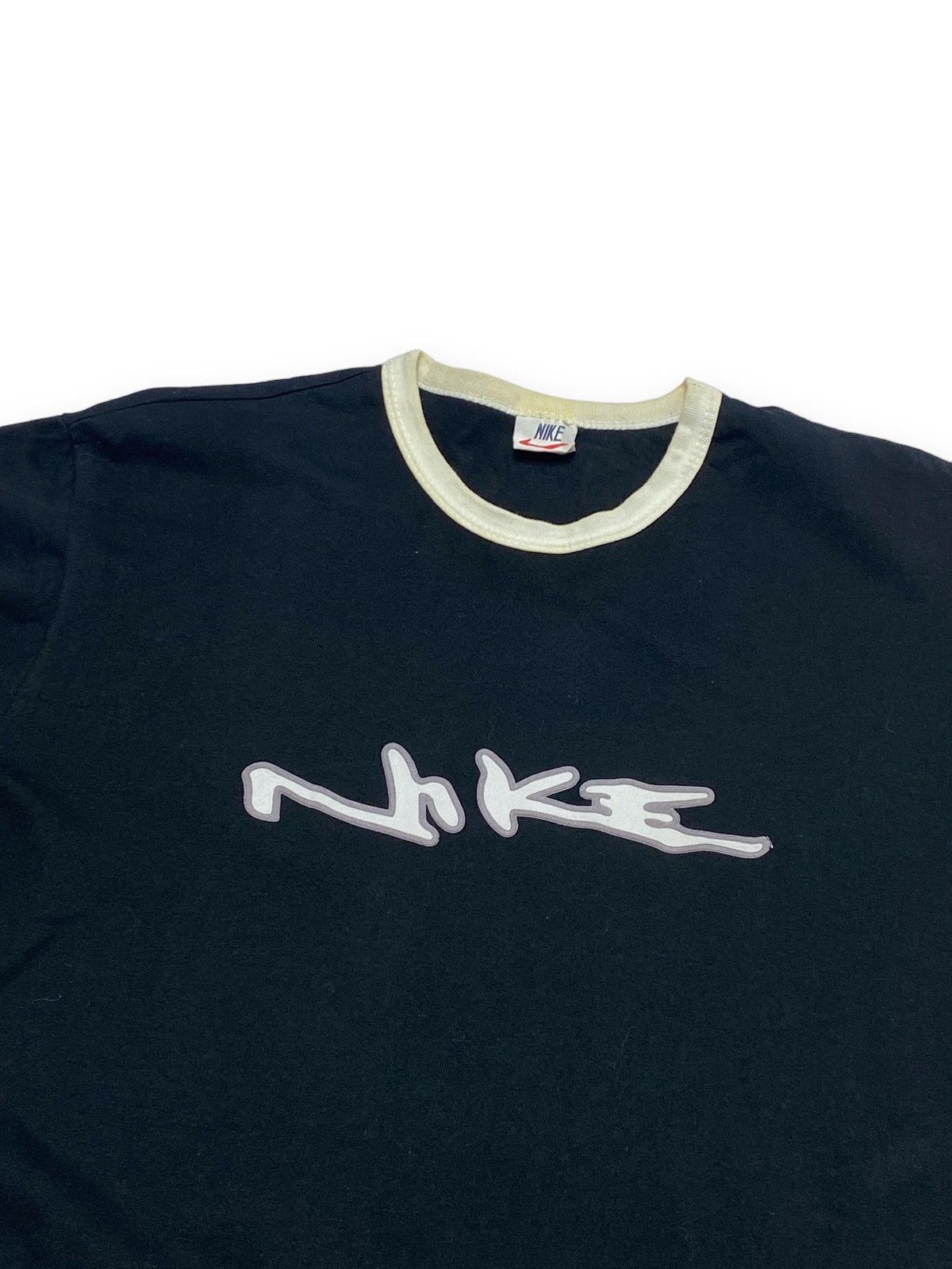 Other 90s Vintage !Bootleg NIKE Big Logo Black Skate T Shirt Size US L / EU 52-54 / 3 - 2 Thumbnail