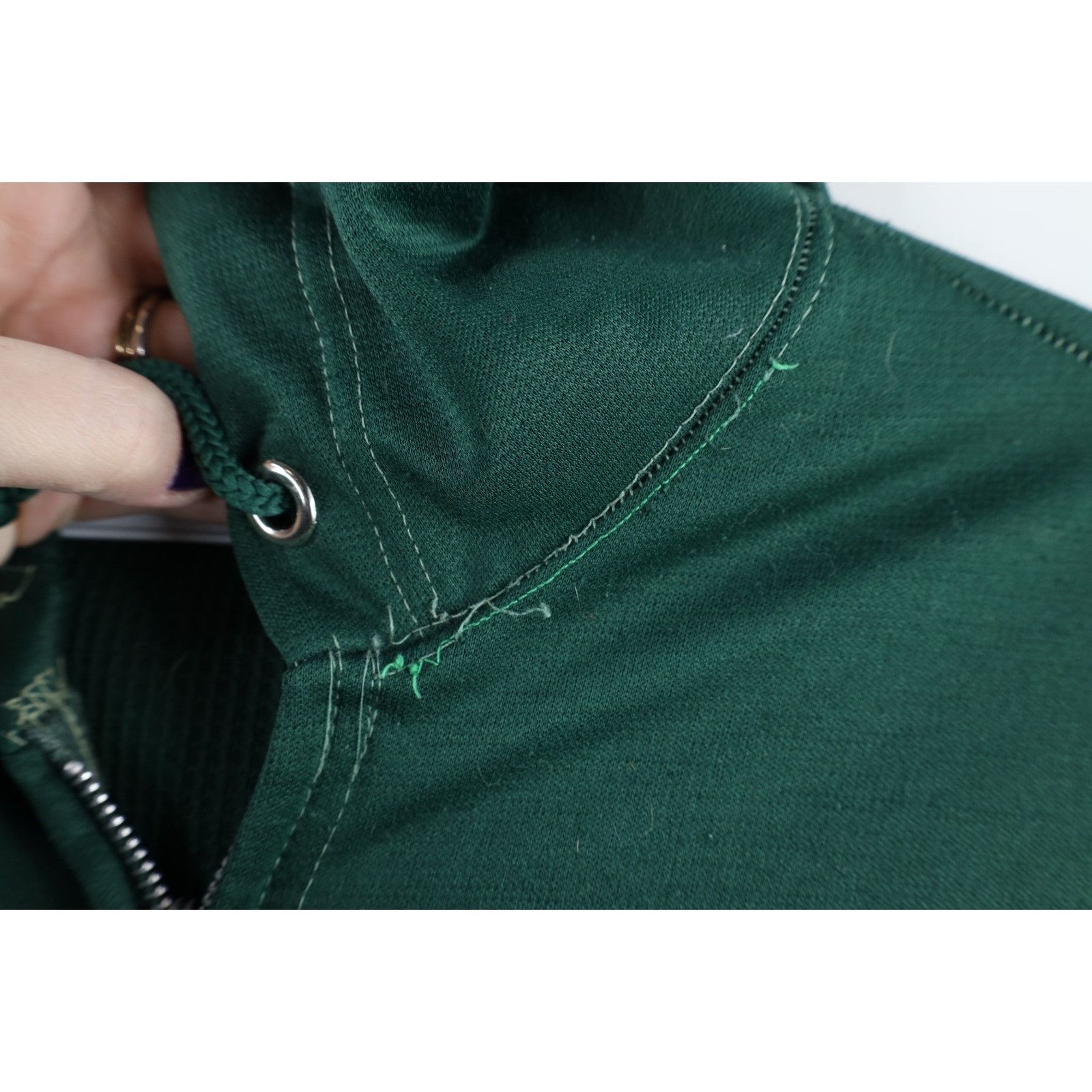 Vintage Vintage 70s Streetwear Thermal Waffle Knit Lined Hoodie USA Size US L / EU 52-54 / 3 - 12 Thumbnail