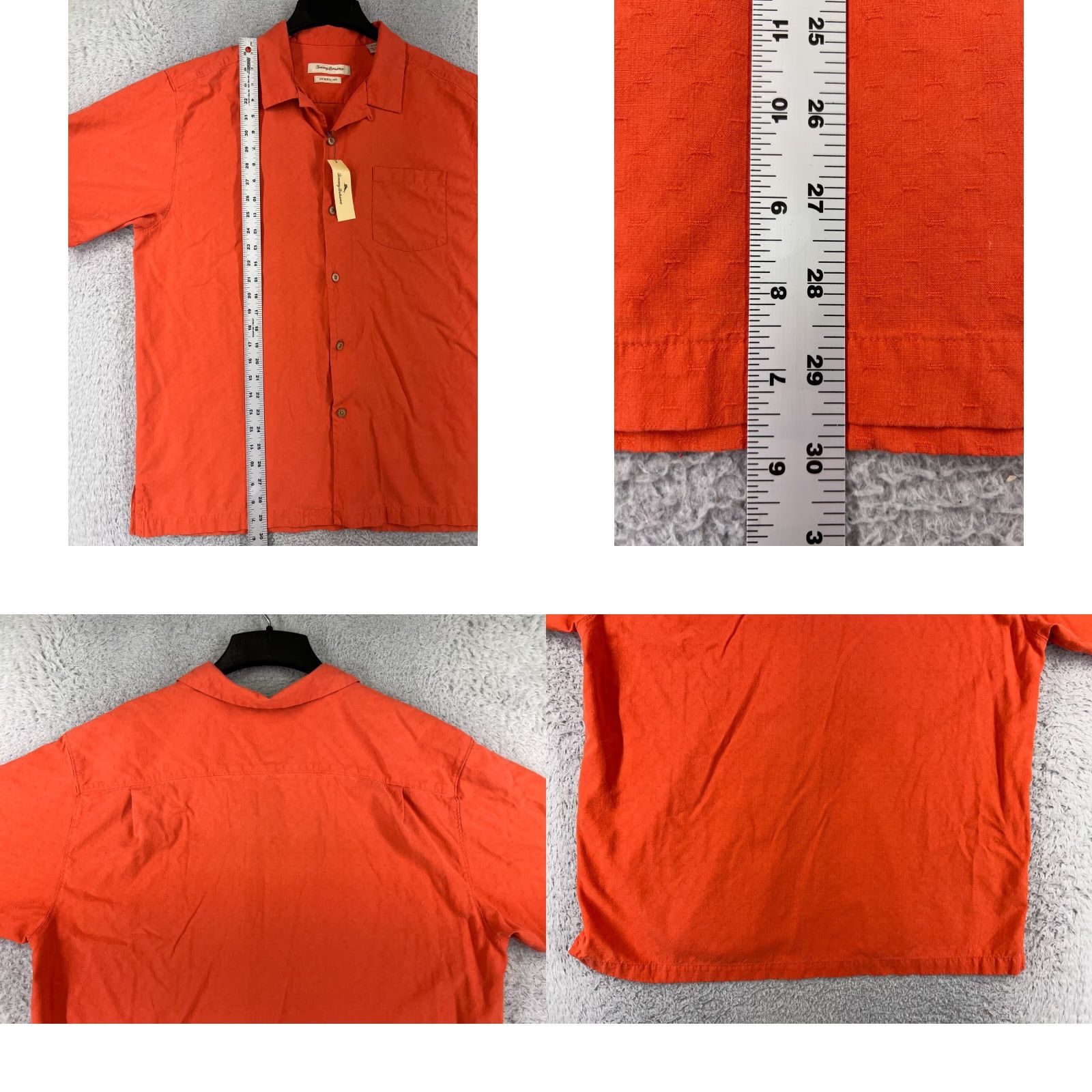 Tommy Bahama Tommy Bahama Shirt Men XL Orange Silk Button-Up Hawaiian Vacation Resort 100% Silk Button-Up Aloha Beach Vacation Mens Shirts Size US XL / EU 56 / 4 - 9 Thumbnail