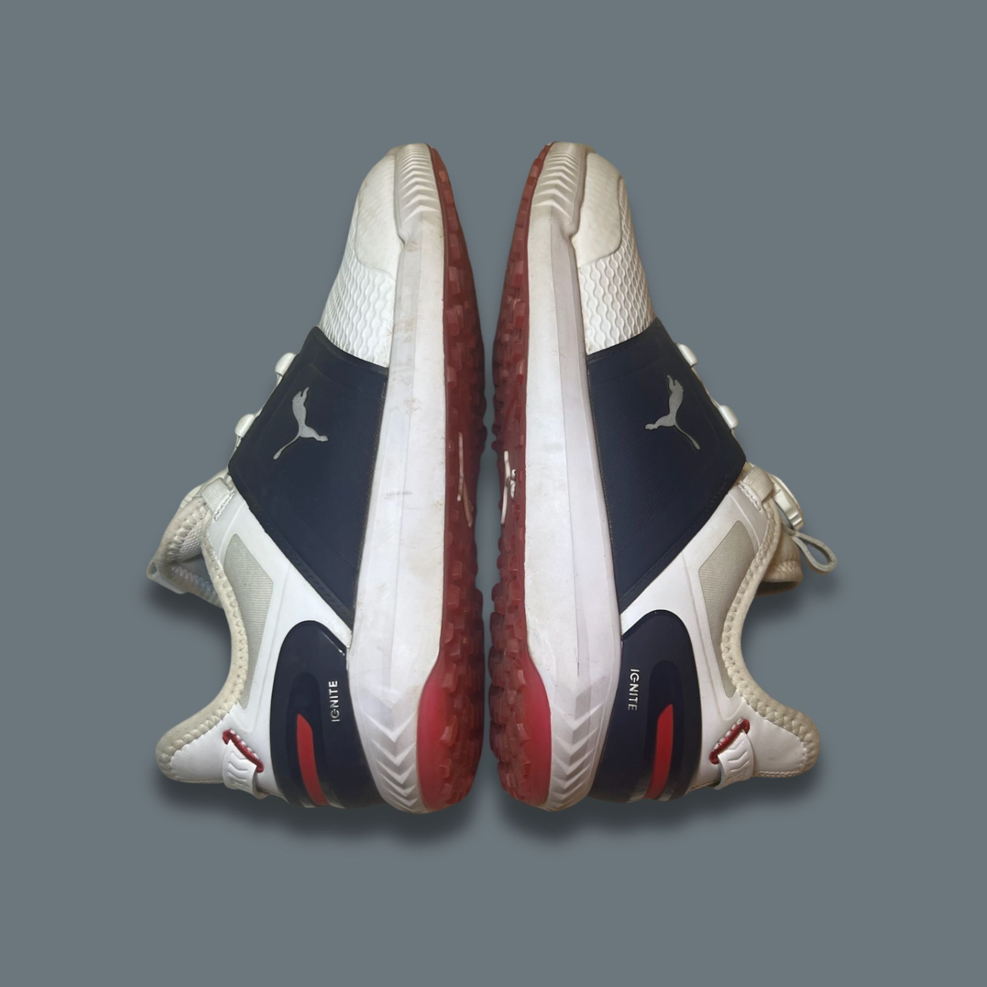 Puma Puma Ignite Elevate Disc Golf Shoes Size 7.5 Mens White & Na Size US 7.5 / EU 40-41 - 4 Thumbnail