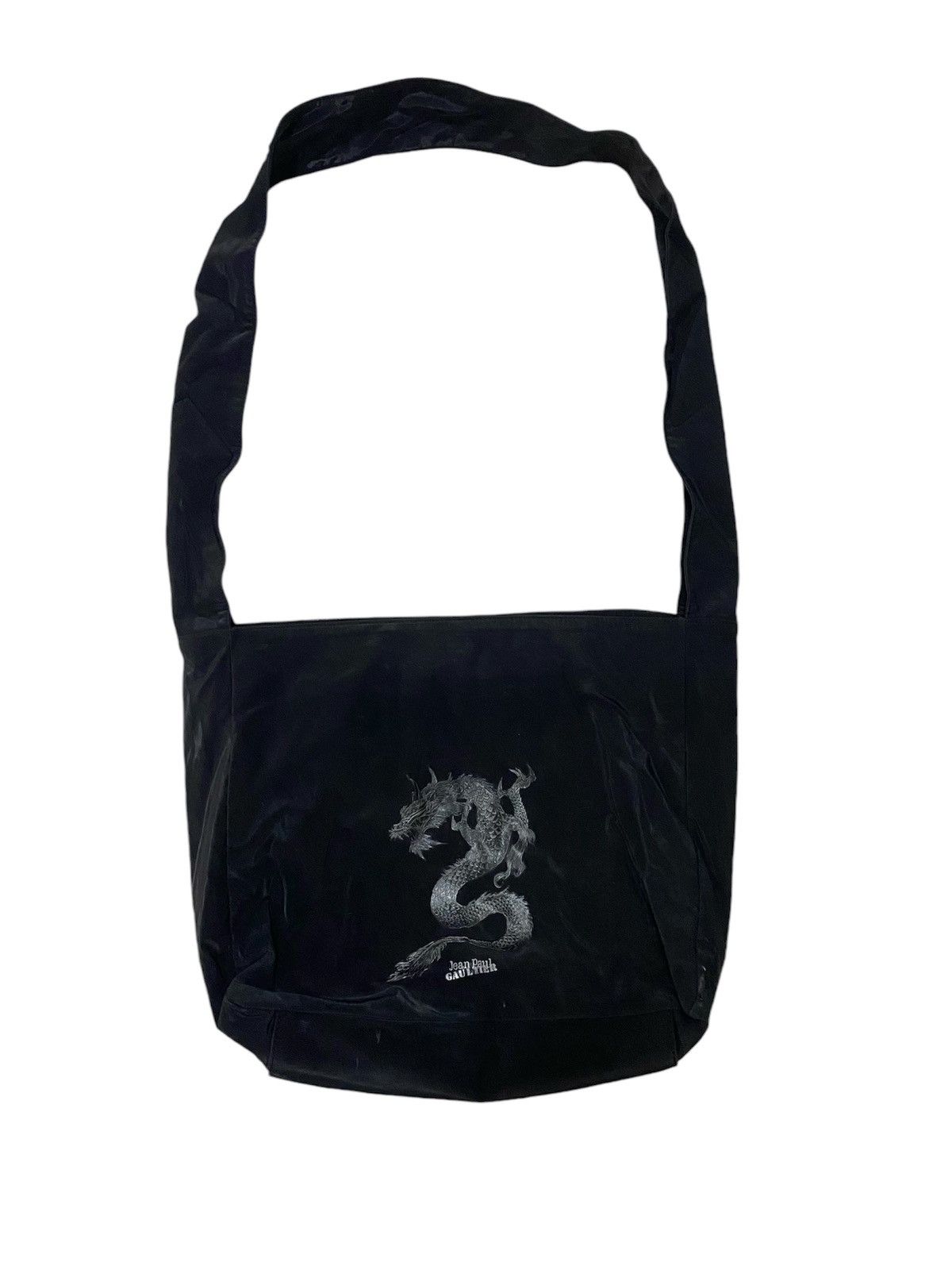 Jean-Paul GAULTIER Dragon Leather Shoulder Bag Brown | PLAYFUL