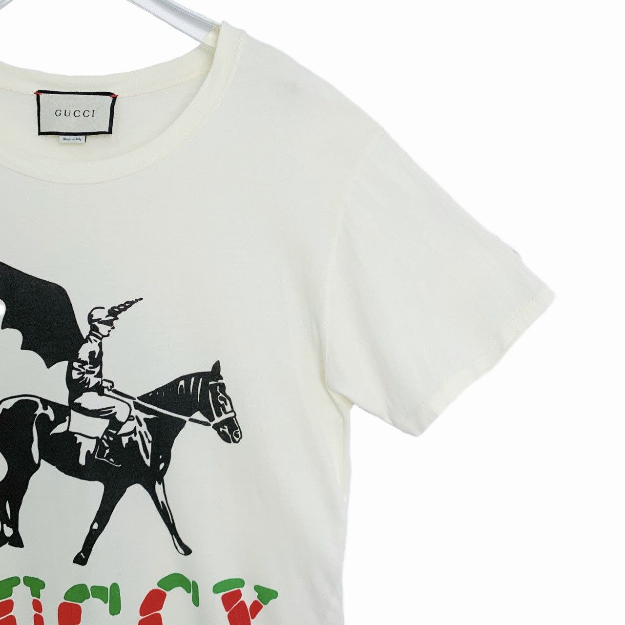 Gucci Gucci Knight Letter Logo Printed Short Sleeve T-shirt K26WX Size S / US 4 / IT 40 - 3 Thumbnail