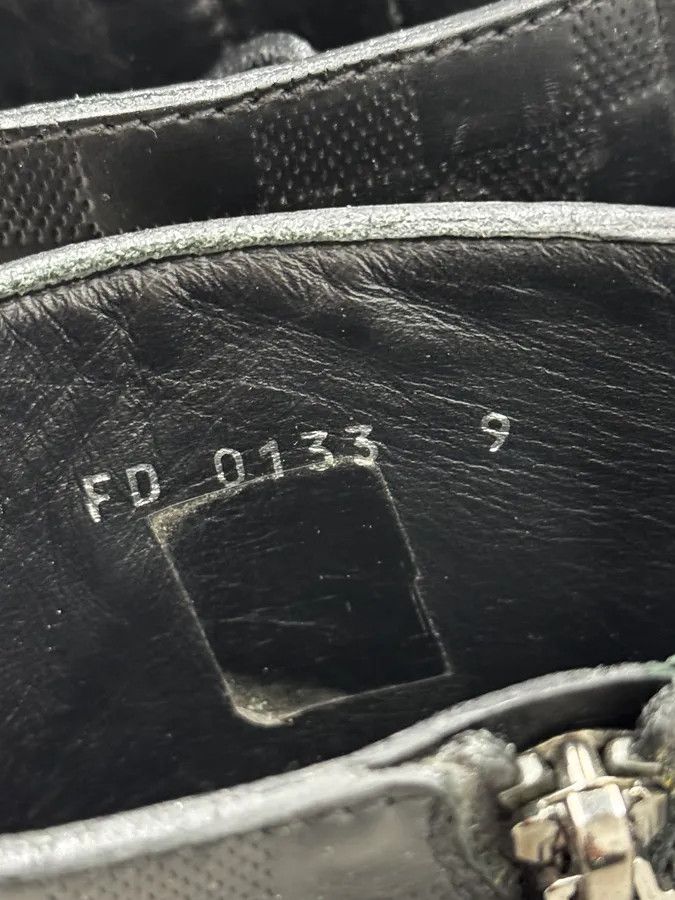 Louis Vuitton Louis Vuitton Black Leather Damier Clash Combat Boots Size US 10 / EU 43 - 7 Thumbnail