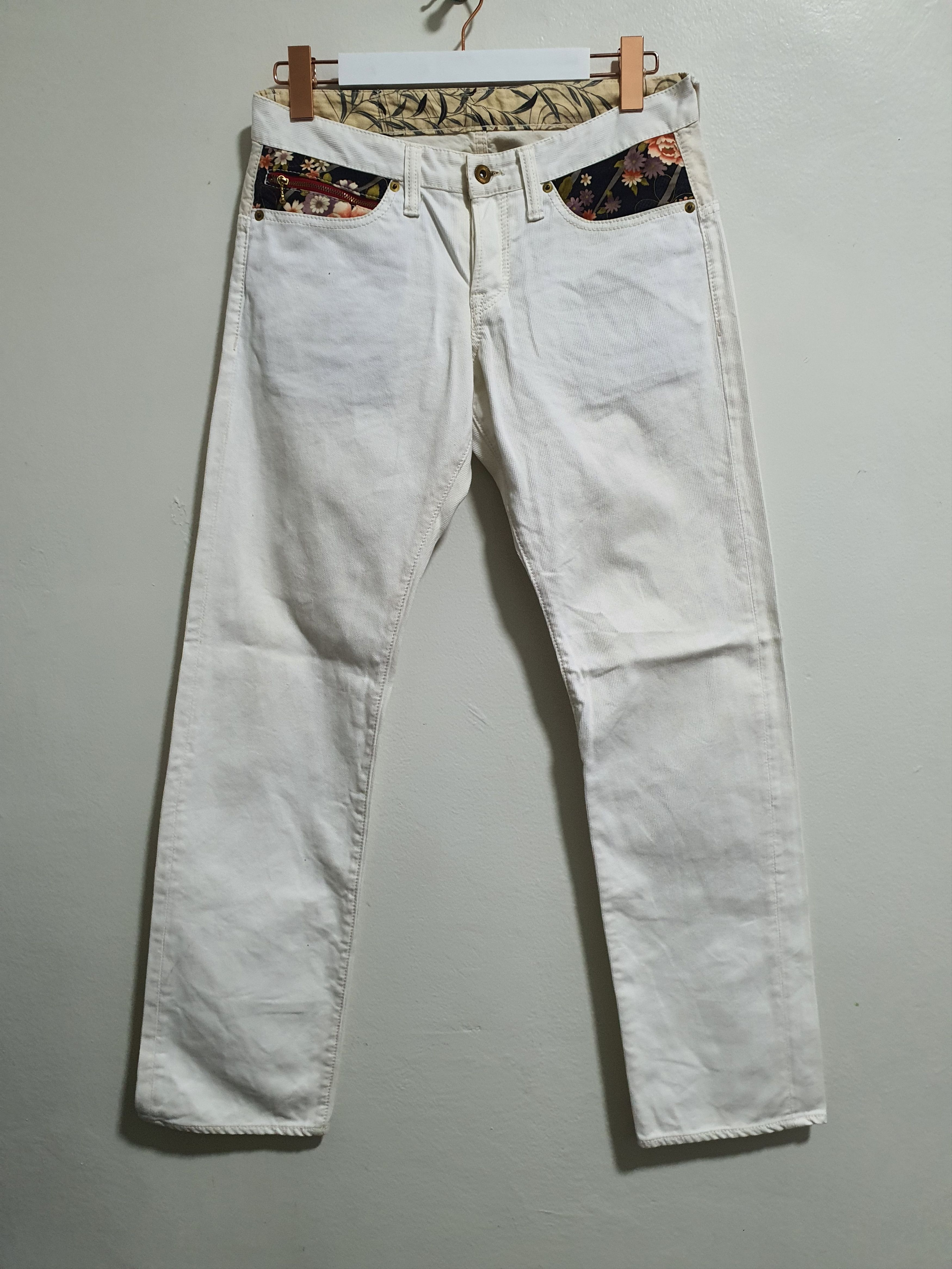 Eternal × Japanese Brand ETERNAL SUKAJAN 31/40.5 WHITE JEANS Size US 31 - 2 Thumbnail