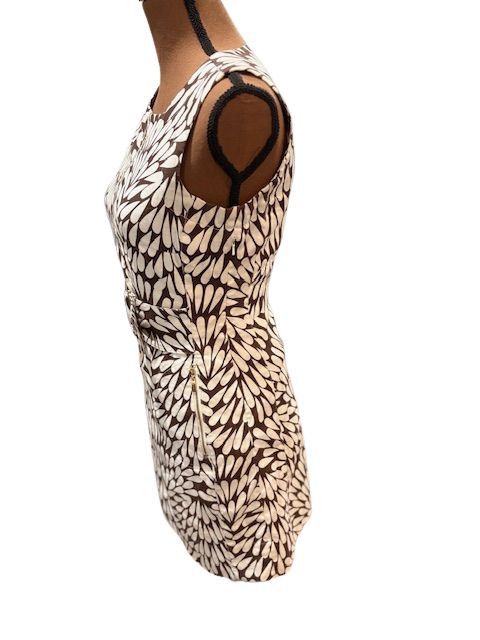 Tory Burch Sleeveless Linen Mini Dress with Gold Belt Accent Size S / US 4 / IT 40 - 3 Thumbnail