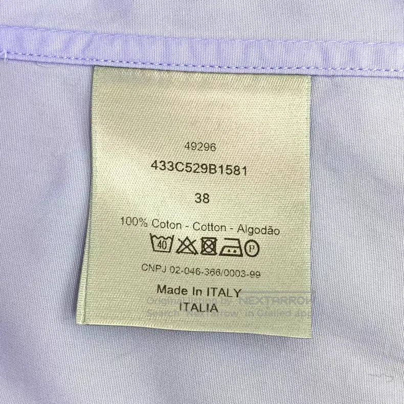 Dior Dior Size 38 Blue bee embroidery cotton lapel long-sleeved Size US XXS / EU 40 - 8 Thumbnail