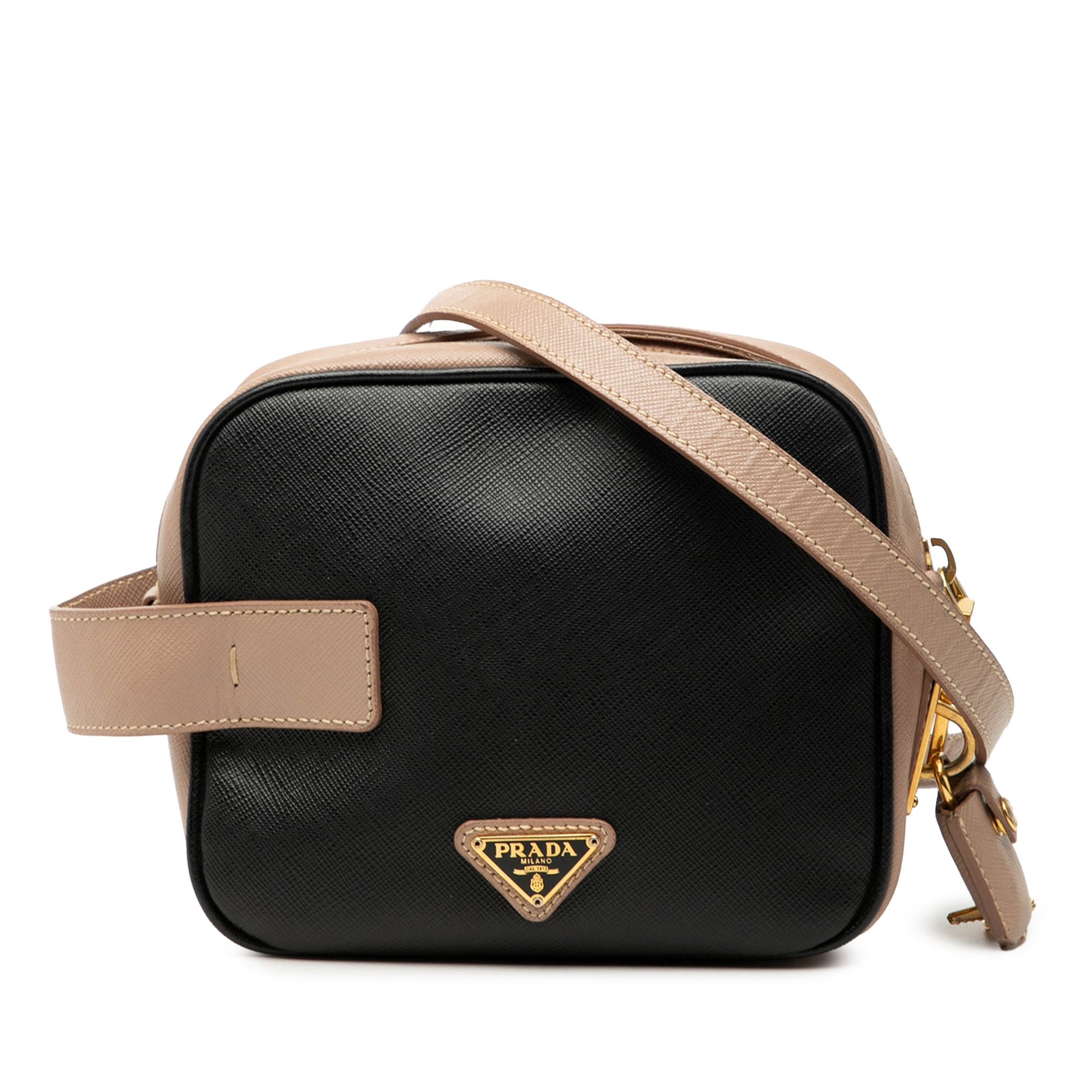 Prada Prada Mini Bicolor Saffiano Lux Satchel Size ONE SIZE - 1 Thumbnail