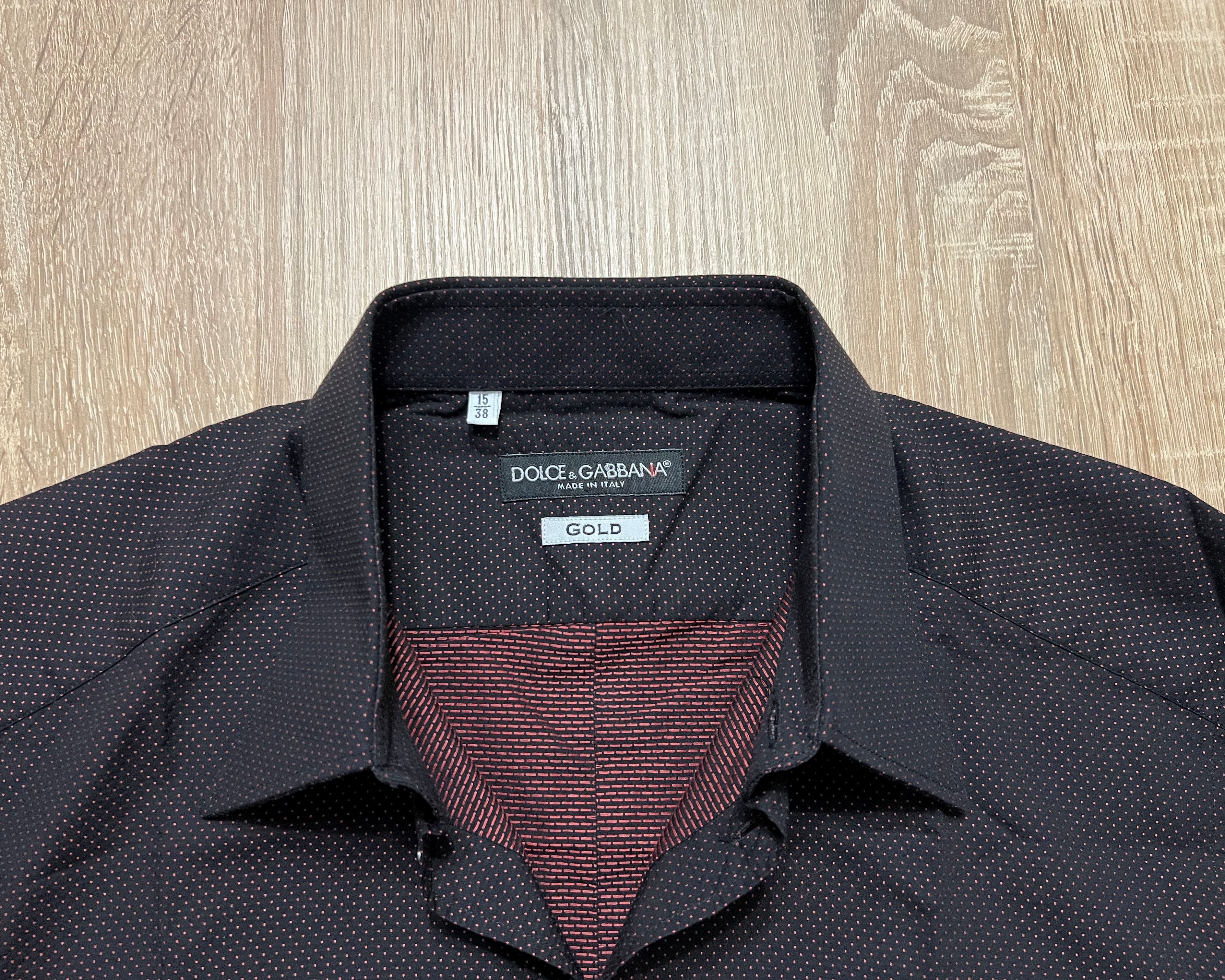 Dolce & Gabbana DOLCE & GABBANA GOLD FIT SHIRT SIZE S / 15/38 Size US S / EU 44-46 / 1 - 4 Thumbnail