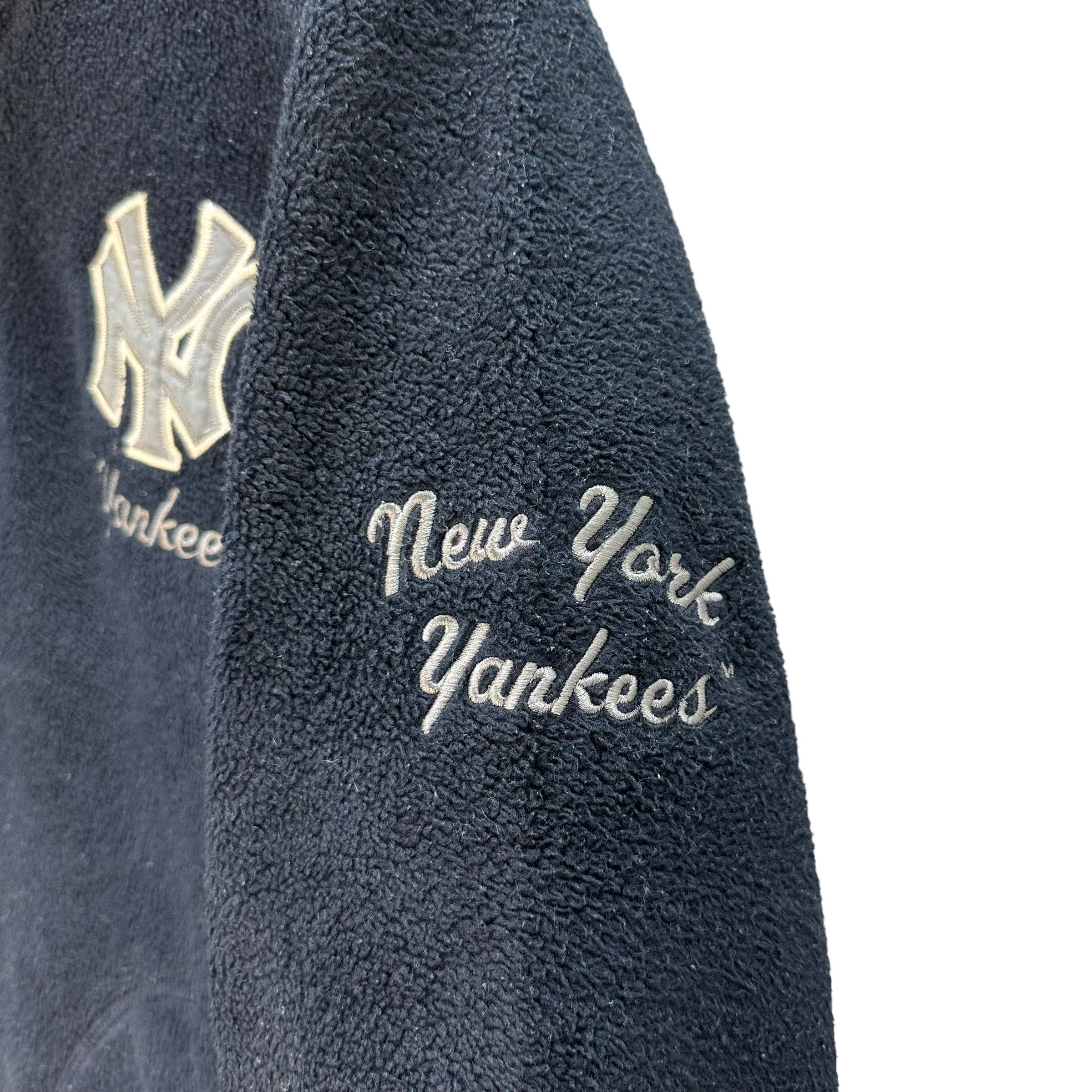 New York Yankees MLB New York Yankees Half Zip Fleece Sweatshirt #A4-0081 Size US XL / EU 56 / 4 - 7 Thumbnail