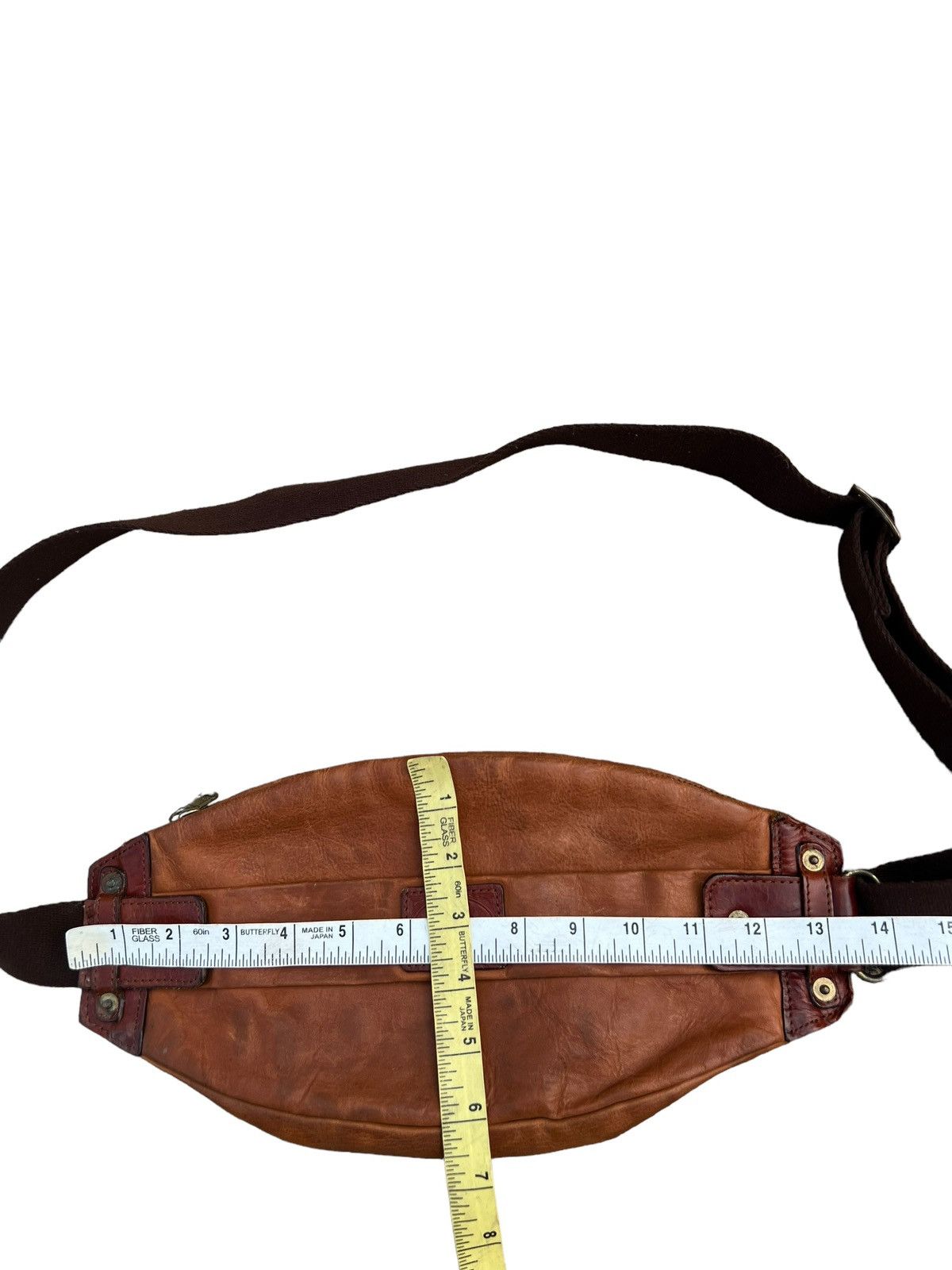 Leather Creed Japan Stains Patina Leather Chest Bag Size ONE SIZE - 24 Thumbnail