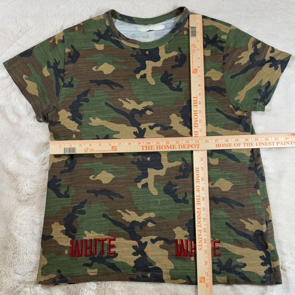 Off-White Off-White All Over Red Short Sleeve Camo Green Tee Mens M Size US M / EU 48-50 / 2 - 10 Thumbnail