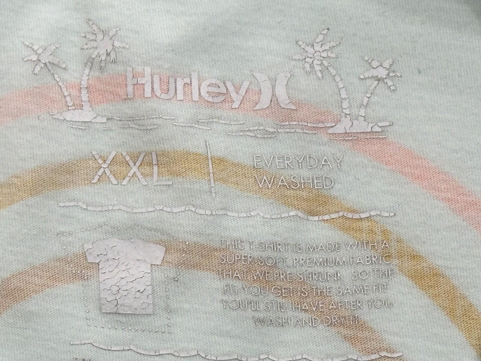 Hurley Hurley Graphic Print Pullover T-Shirt Green Mens 2XL Size US XXL / EU 58 / 5 - 5 Thumbnail