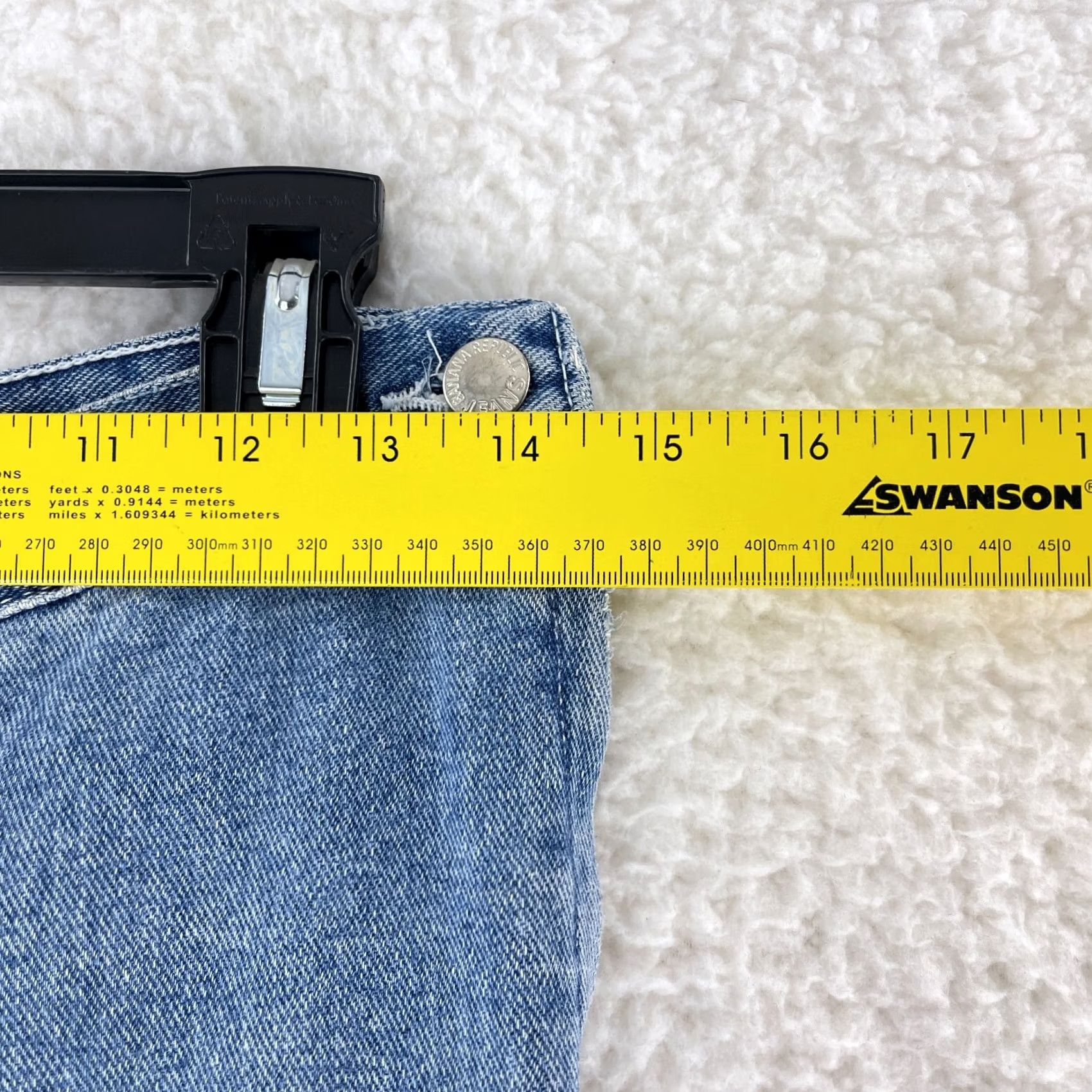 Banana Republic VINTAGE Banana Republic Jeans Womens Size 31 Blue Cropped High-Rise Denim 100% Cotton USA Size 24" / US 00 / IT 34 - 5 Thumbnail