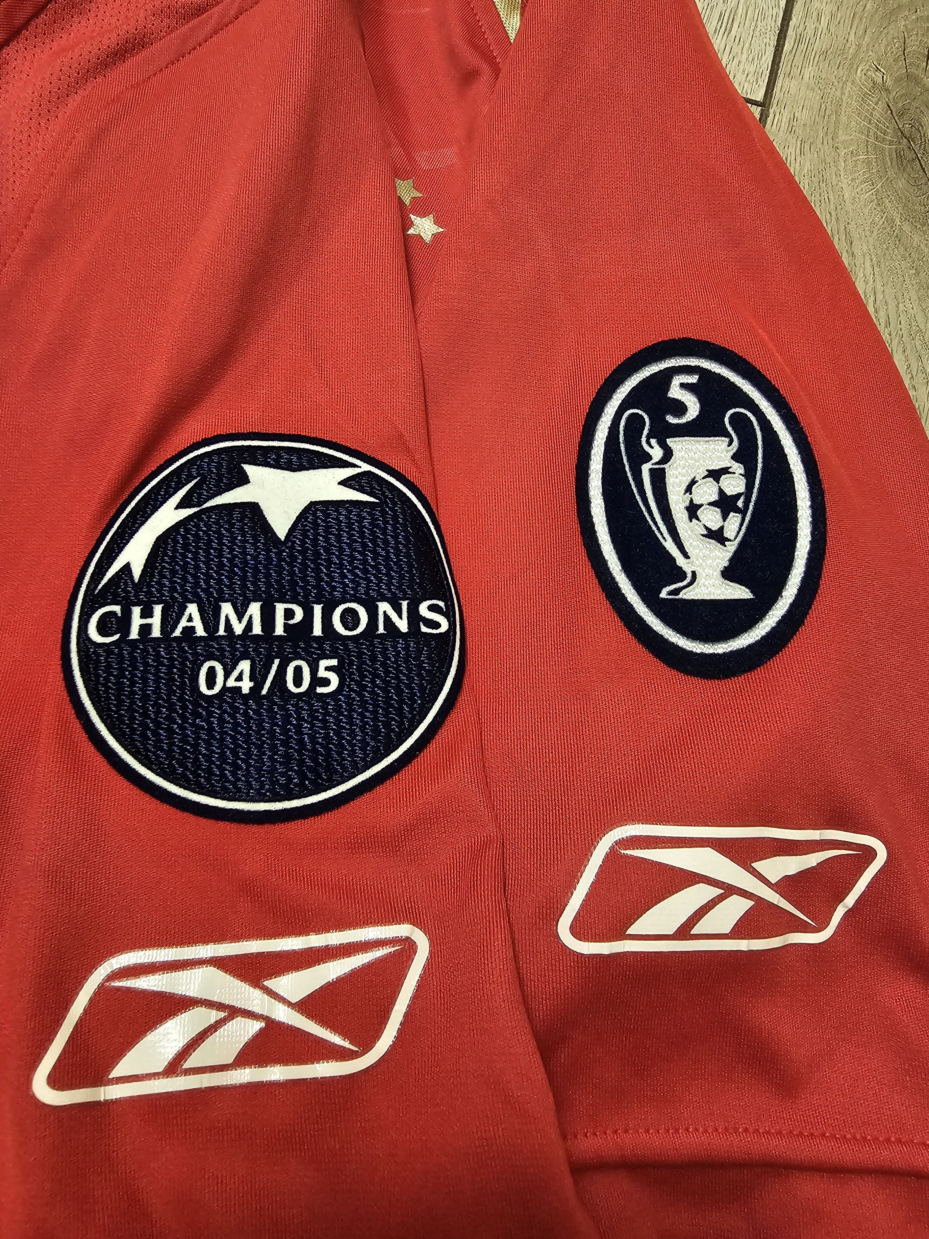 Reebok LIVERPOOL 2004 2005 CUP SHIRT FOOTBALL SHIRT SOCCER JERSEY Size US S / EU 44-46 / 1 - 5 Thumbnail