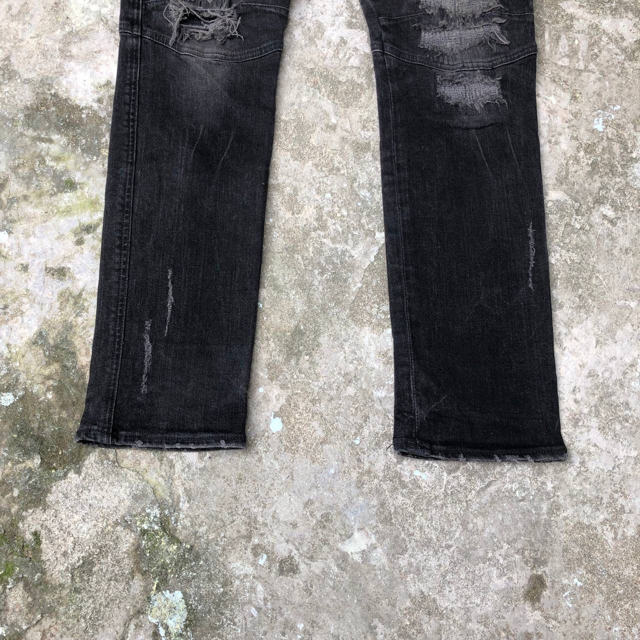 Vanquish Vanquish Distress Ripped Jeans Punk Denim Size US 30 / EU 46 - 6 Thumbnail