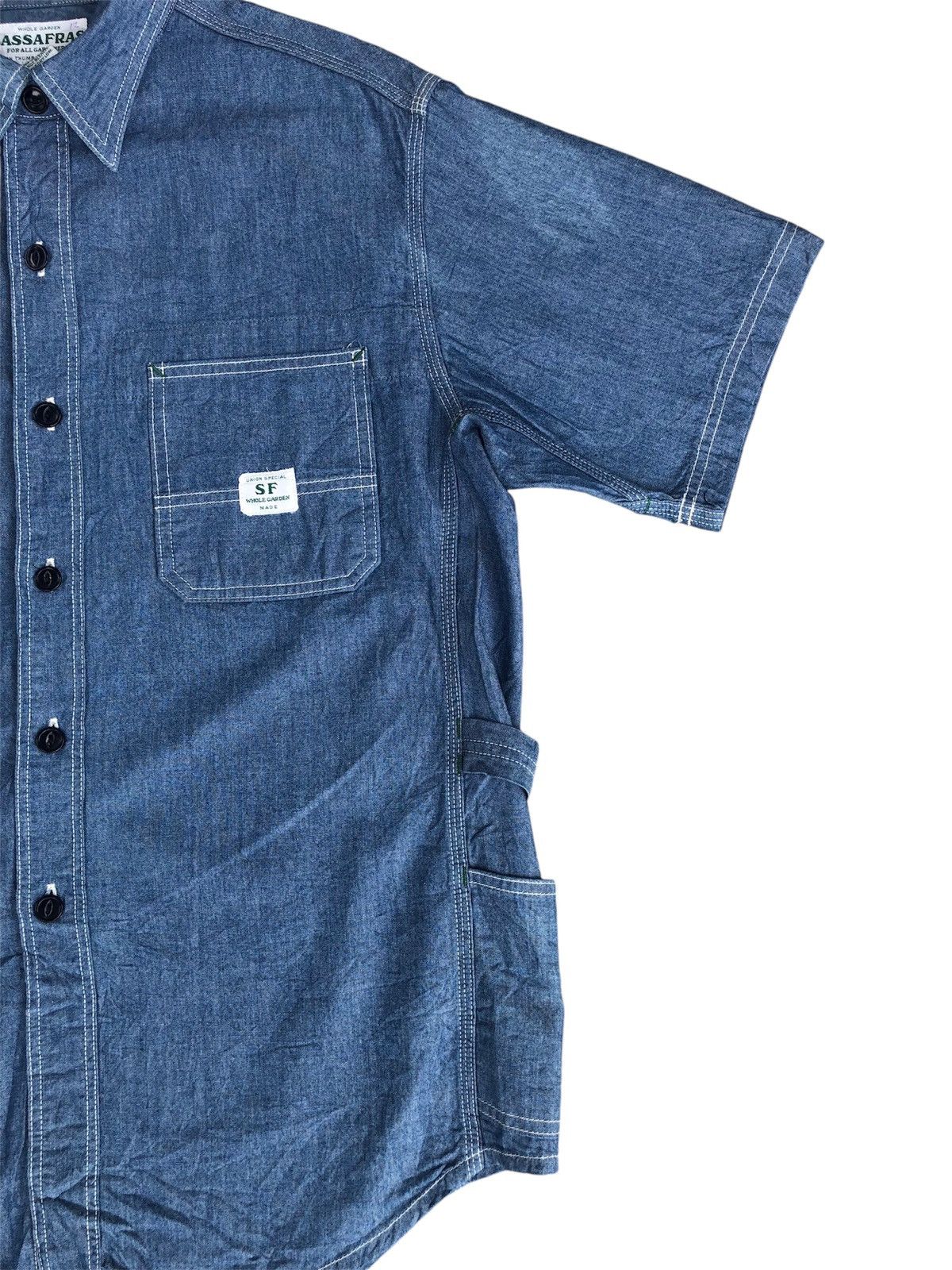 Sassafras Japanese Sassafras Diggin Shirt Denim Size US M / EU 48-50 / 2 - 9 Thumbnail