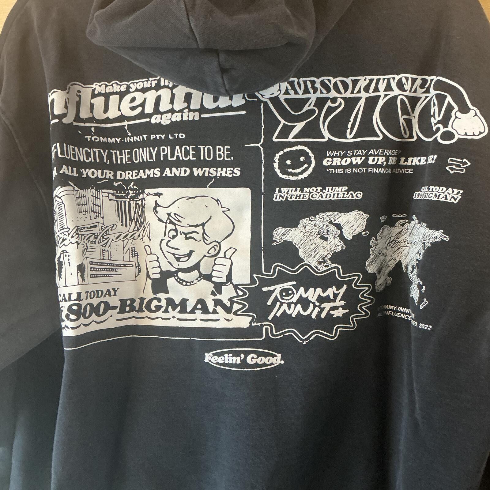 Other TommyInnit Influencity Hoodie Black Sweatshirt Men’s XL Size US XL / EU 56 / 4 - 4 Thumbnail