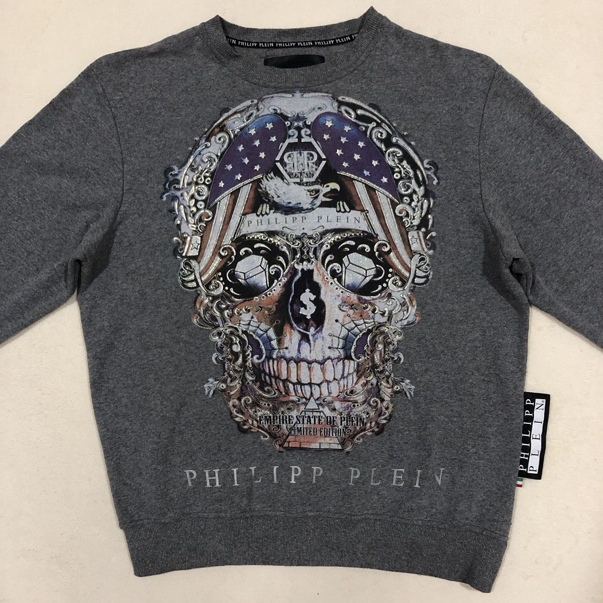 Philipp Plein PHILIPP PLEIN Big Skull Print Sweatshirt Size US XL / EU 56 / 4 - 1 Thumbnail