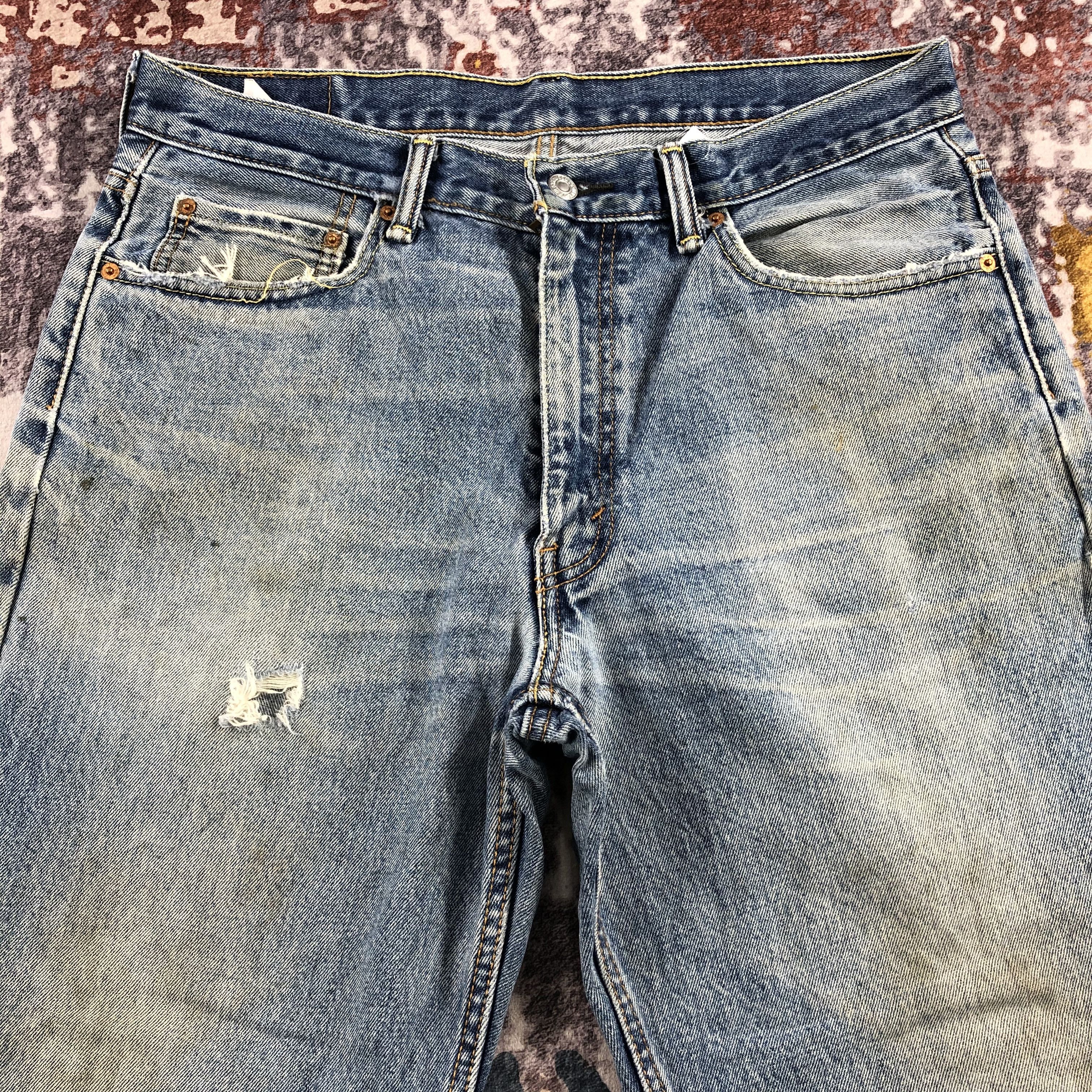 Levi's × Vintage Vintage Blue Wash Levis 550 Jeans-JM2488 Size US 35 - 3 Thumbnail