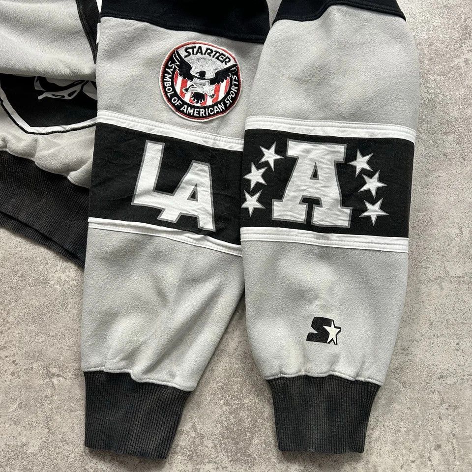 NFL × Starter × Vintage RARE LOS ANGELES RAIDERS SWEATSHIRT CREWNECK AUTHENTIC Size US XL / EU 56 / 4 - 5 Thumbnail