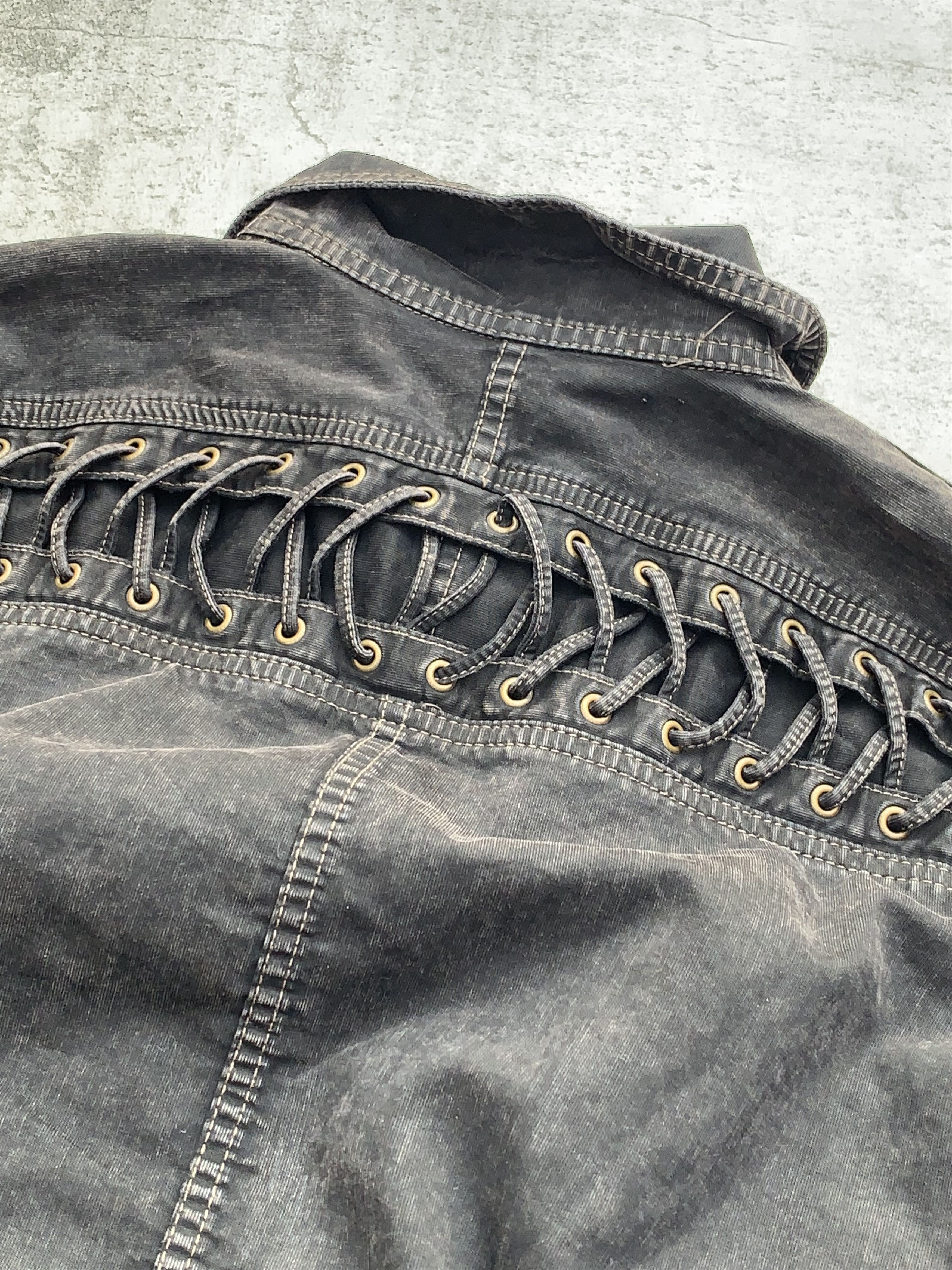 Hysteric Glamour × Japanese Brand × Le Grande Bleu (L.G.B.) HYSTERIC GLAMOUR lace-up bondage jacket Size US M / EU 48-50 / 2 - 5 Thumbnail