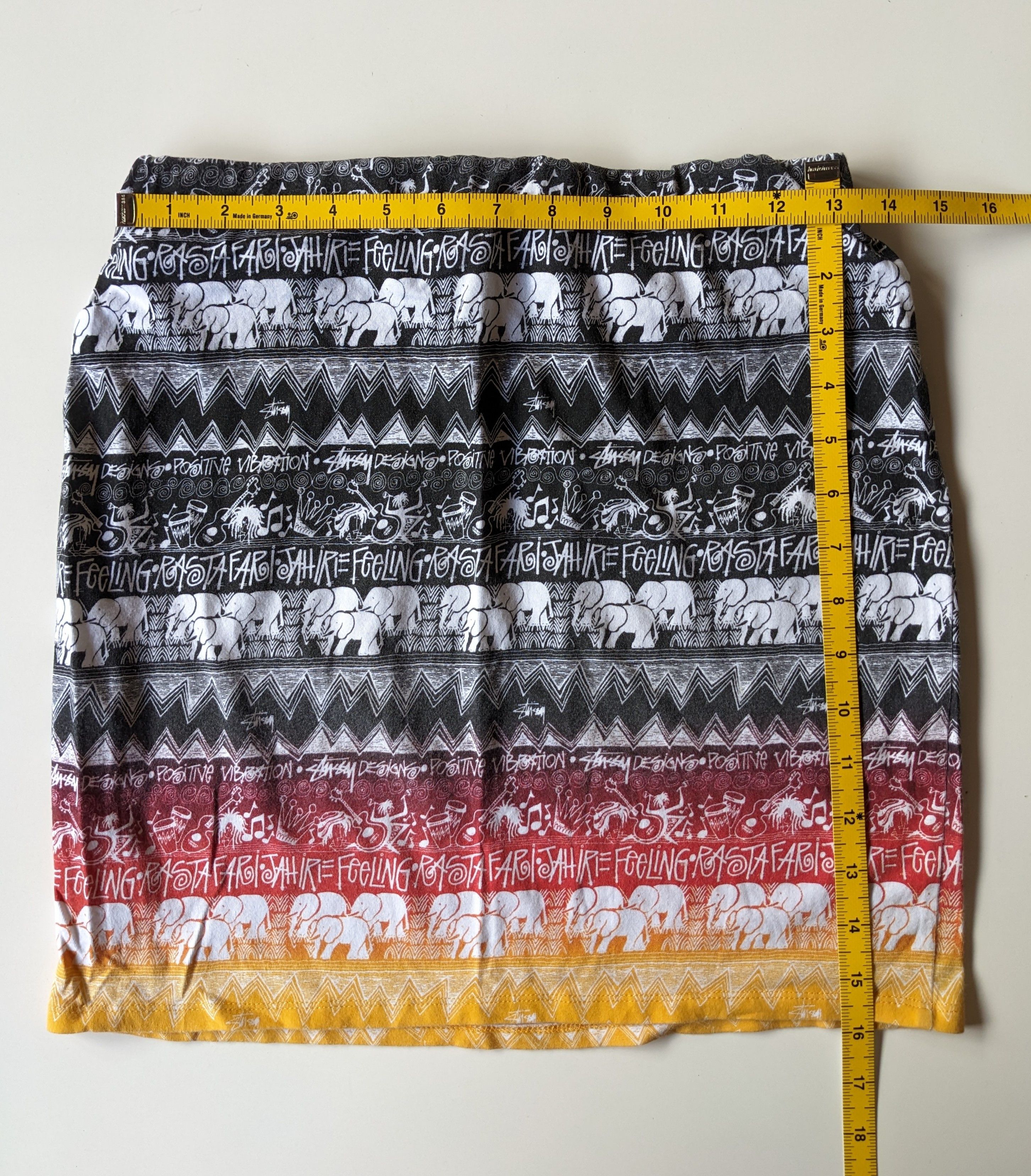 Stussy × Vintage Vintage STUSSY Tribe mini skirt Size 27" / US 4 / IT 40 - 7 Thumbnail