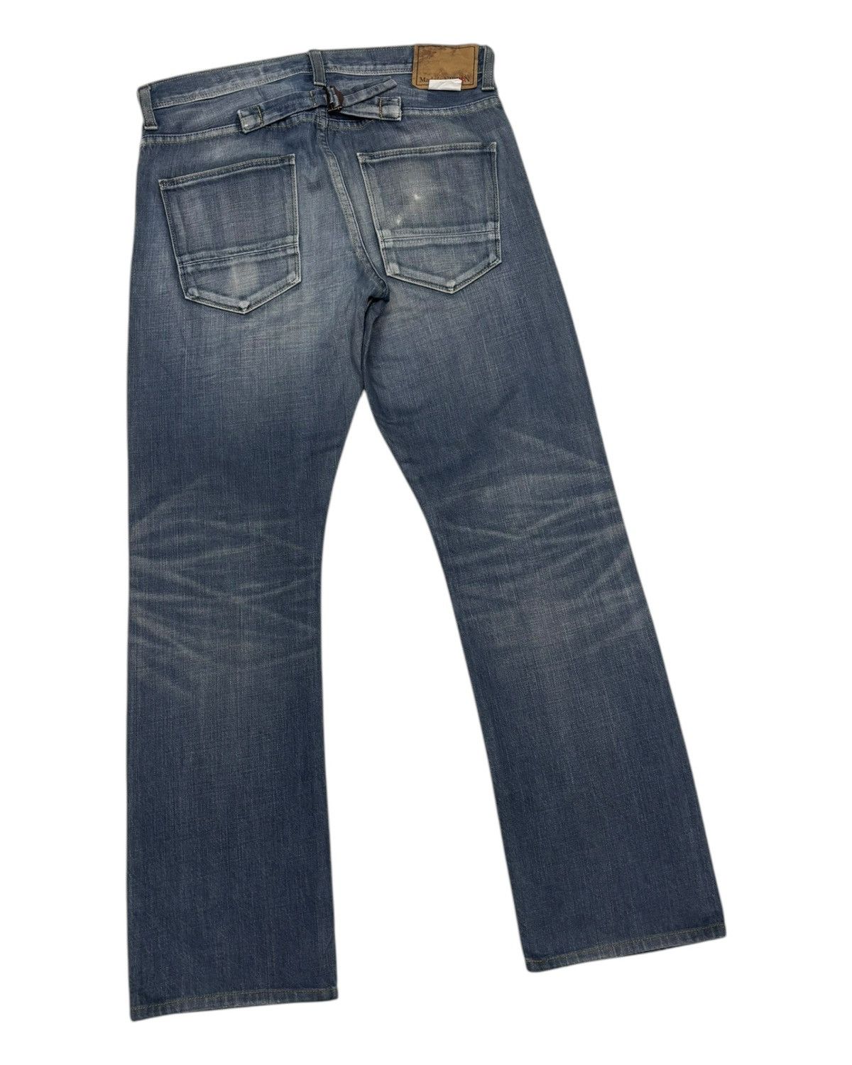 Kapital 🔥MADE IN NIPPON VINTAGE FADED JEANS BACK NUMBER DENIM JEANS Size US 32 / EU 48 - 4 Thumbnail