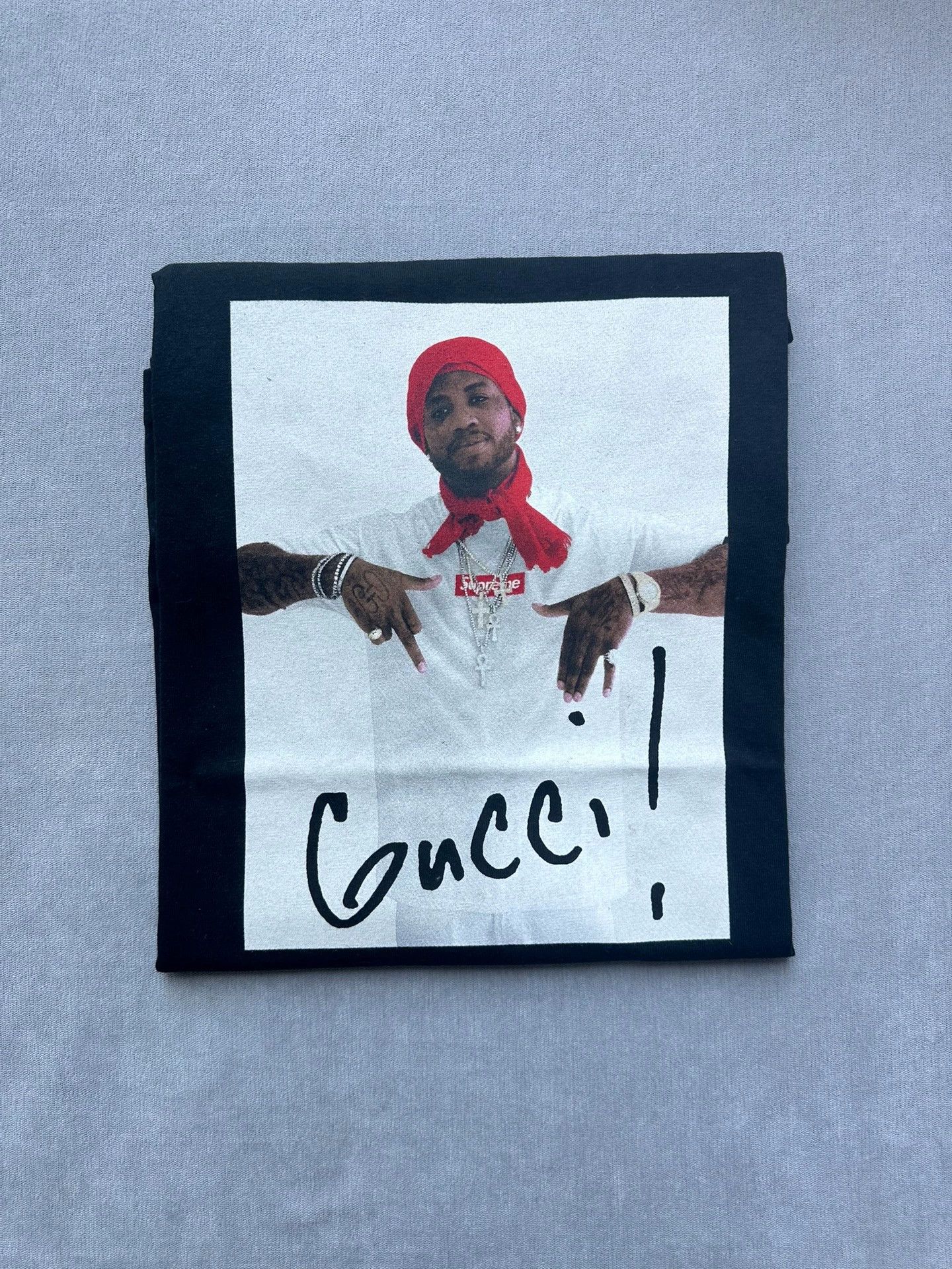 Gucci Supreme Gucci Mane Graphic Tee Black M New w/ Tags Size US M / EU 48-50 / 2 - 1 Thumbnail