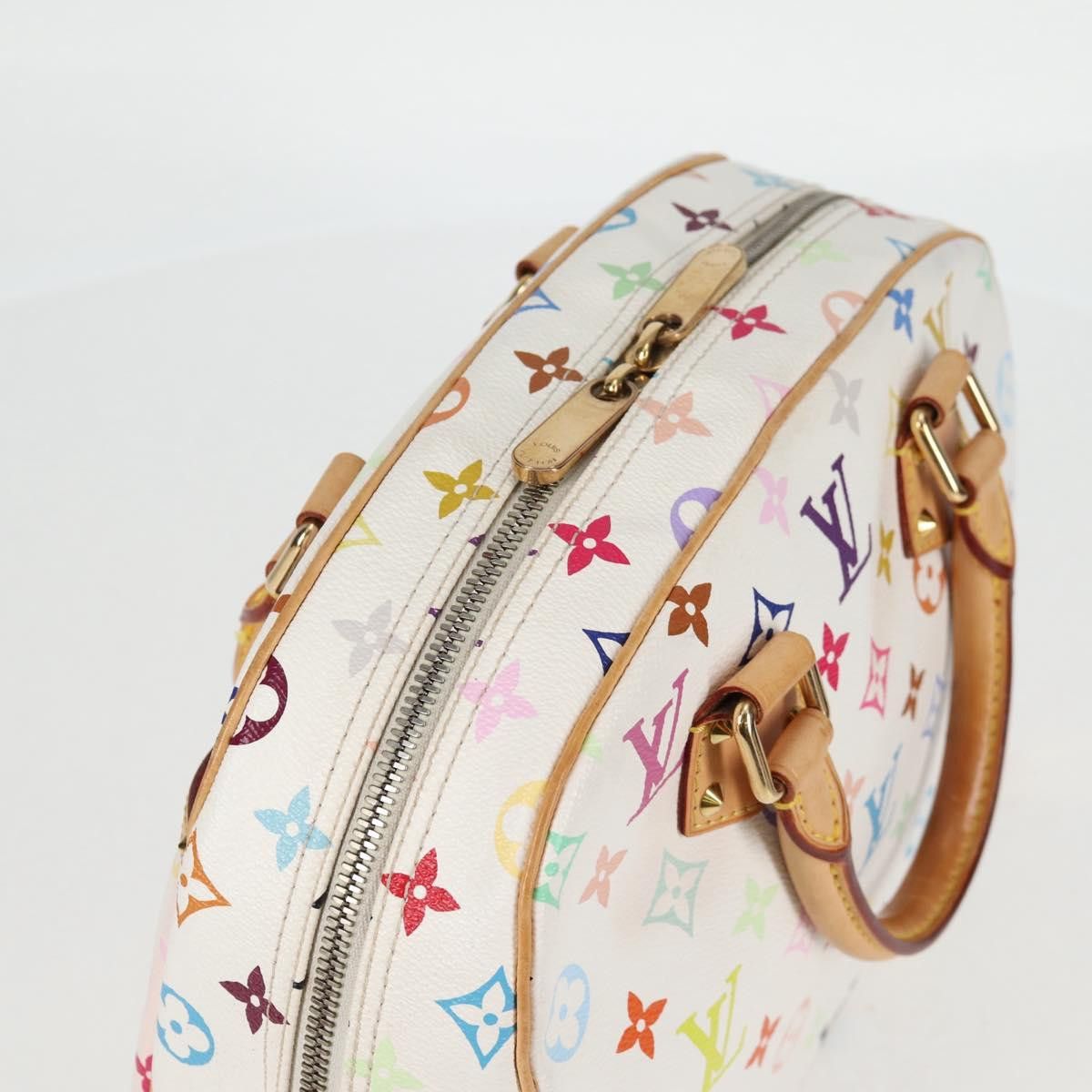 Louis Vuitton LOUIS VUITTON Monogram Multicolor Trouville Hand Bag White Size ONE SIZE - 6 Thumbnail