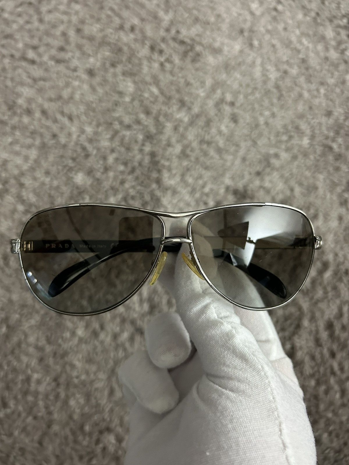 Prada Prada SPR 56I Logo Sunglasses Size ONE SIZE - 4 Thumbnail