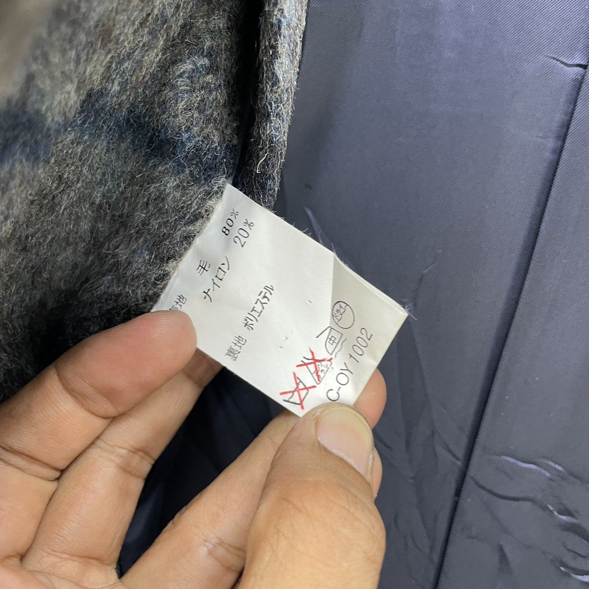 Designer × Japanese Brand × Lanvin 💥Vintage Lanvin Lanvin Mohair Wool Printed Tartan Jacket Size US M / EU 48-50 / 2 - 7 Thumbnail