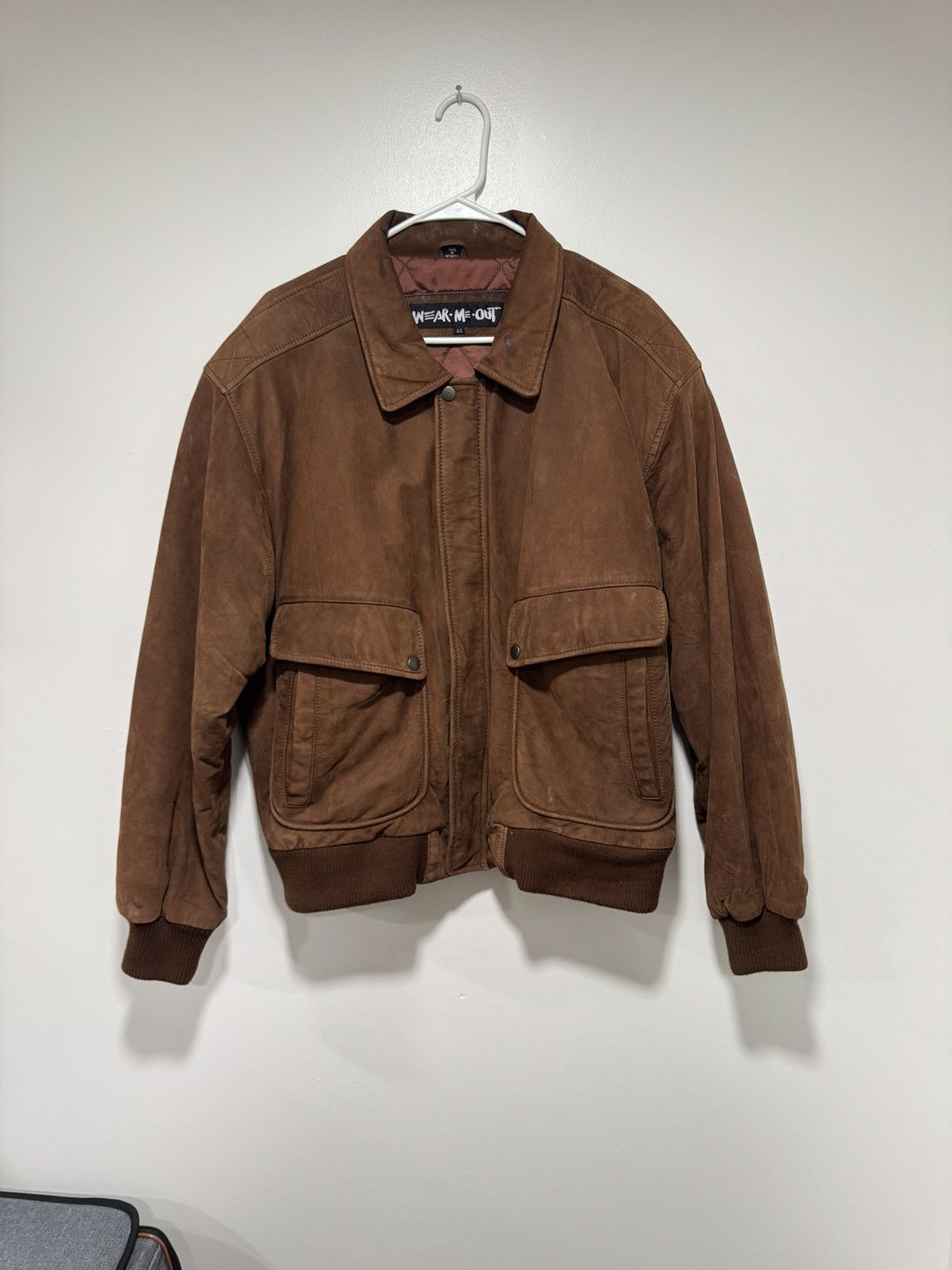 Vintage Vintage Genuine Leather Bomber Jacket Size US L / EU 52-54 / 3 - 1 Thumbnail