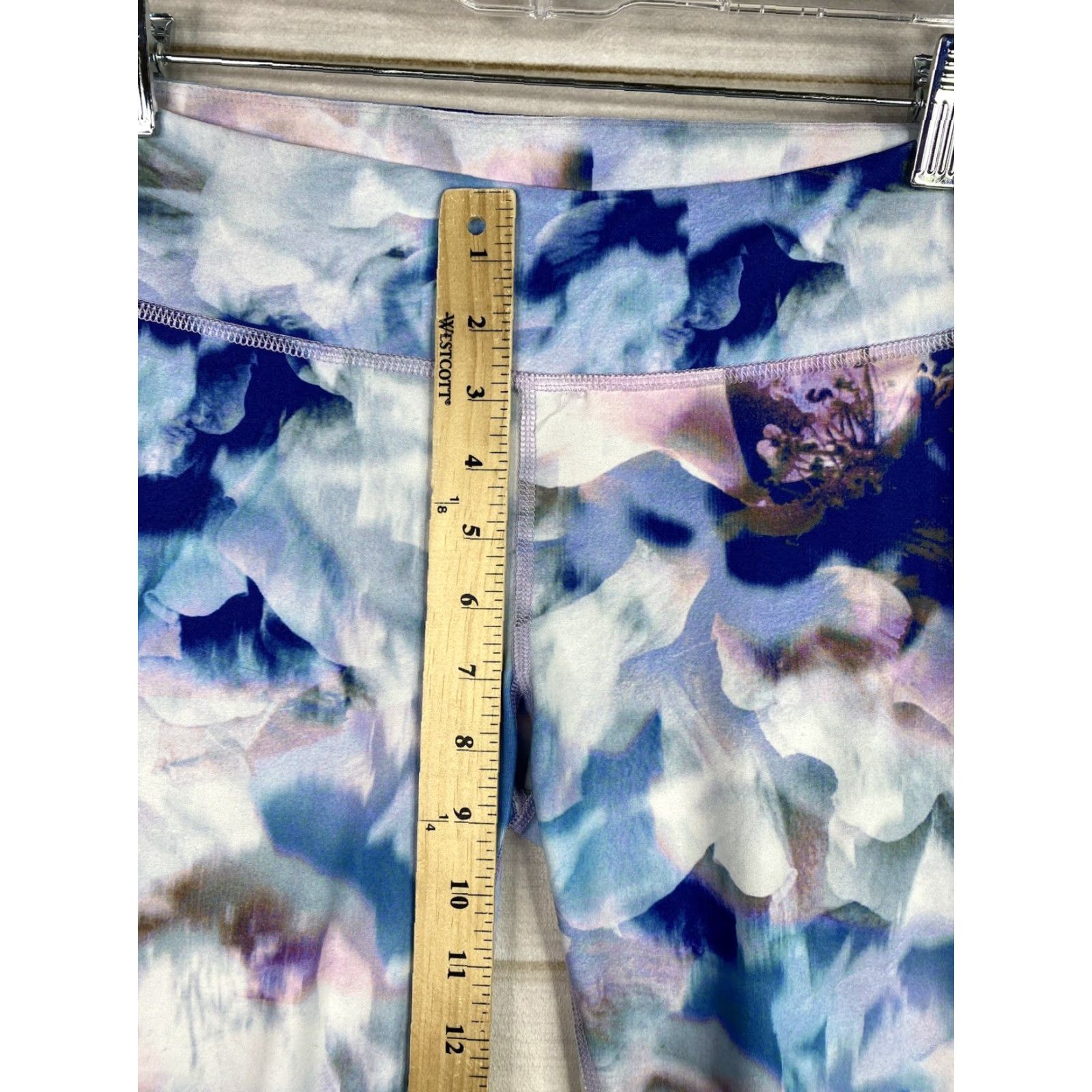 Olive Live Love Dream Leggings Women M Blue Tie Dye Skinny Pull On Workout Shirt? Size 32" / US 10 / IT 46 - 4 Thumbnail