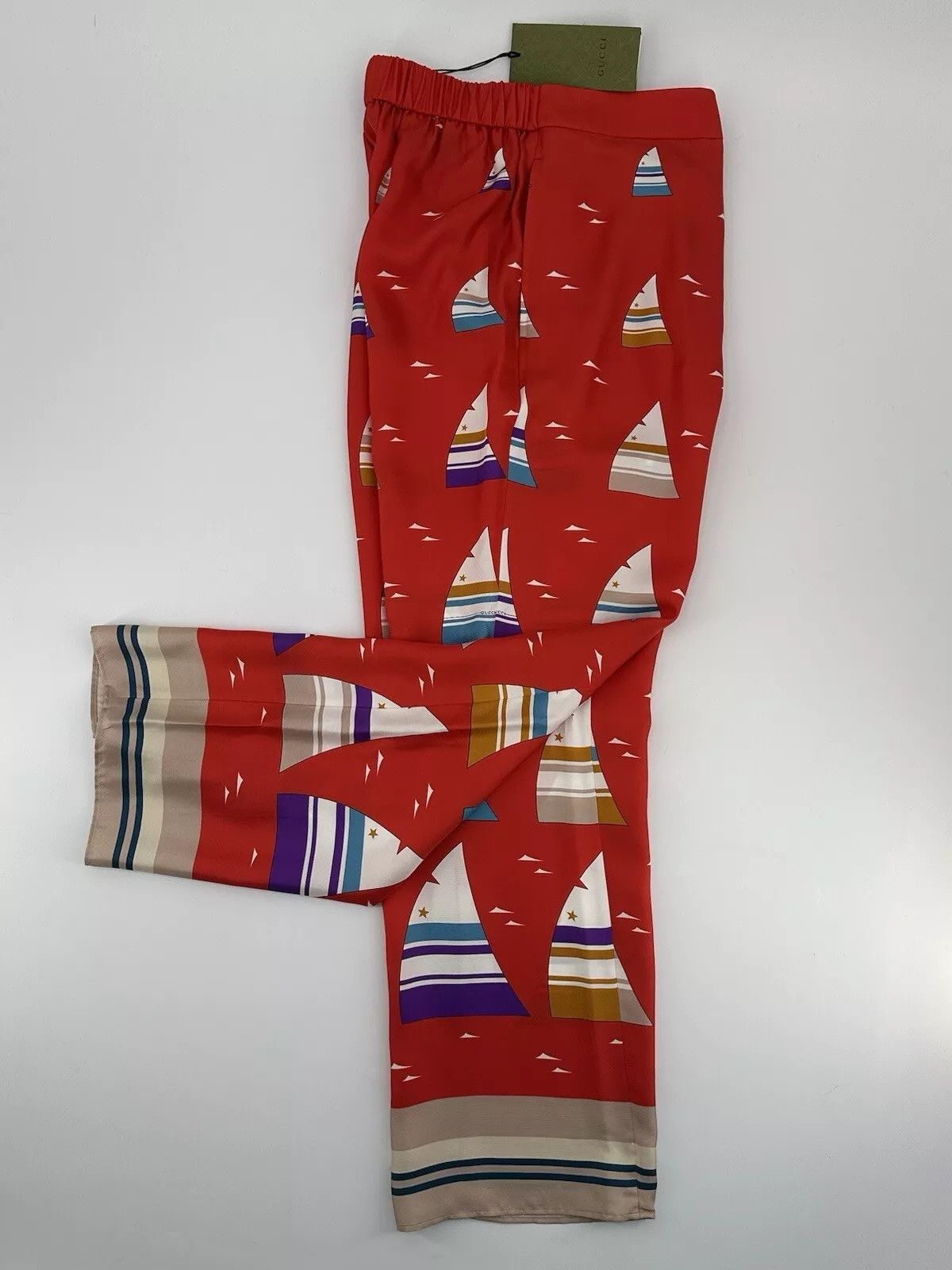 Gucci new Gucci women Pants Silk Size-IT-42 / M Size 28" / US 6 / IT 42 - 9 Thumbnail