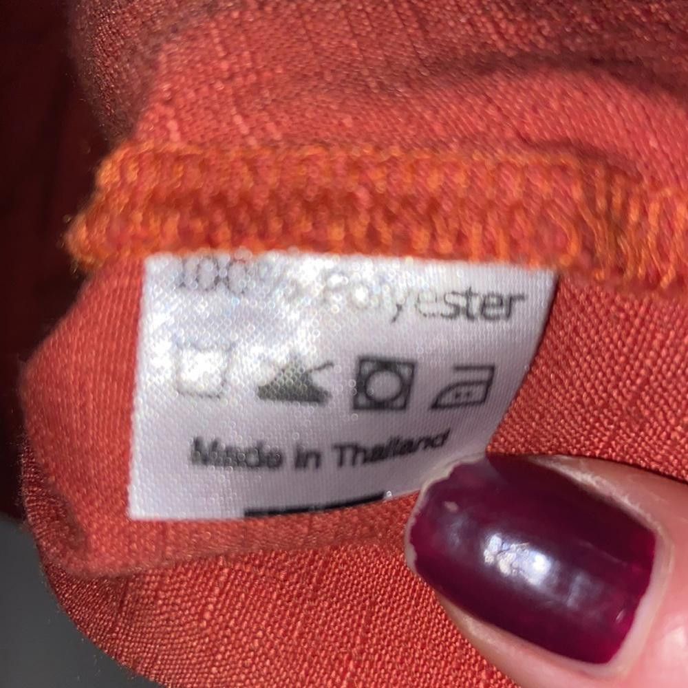 Designer Rust Twist Front Blouse Size Medium Size M / US 6-8 / IT 42-44 - 7 Thumbnail