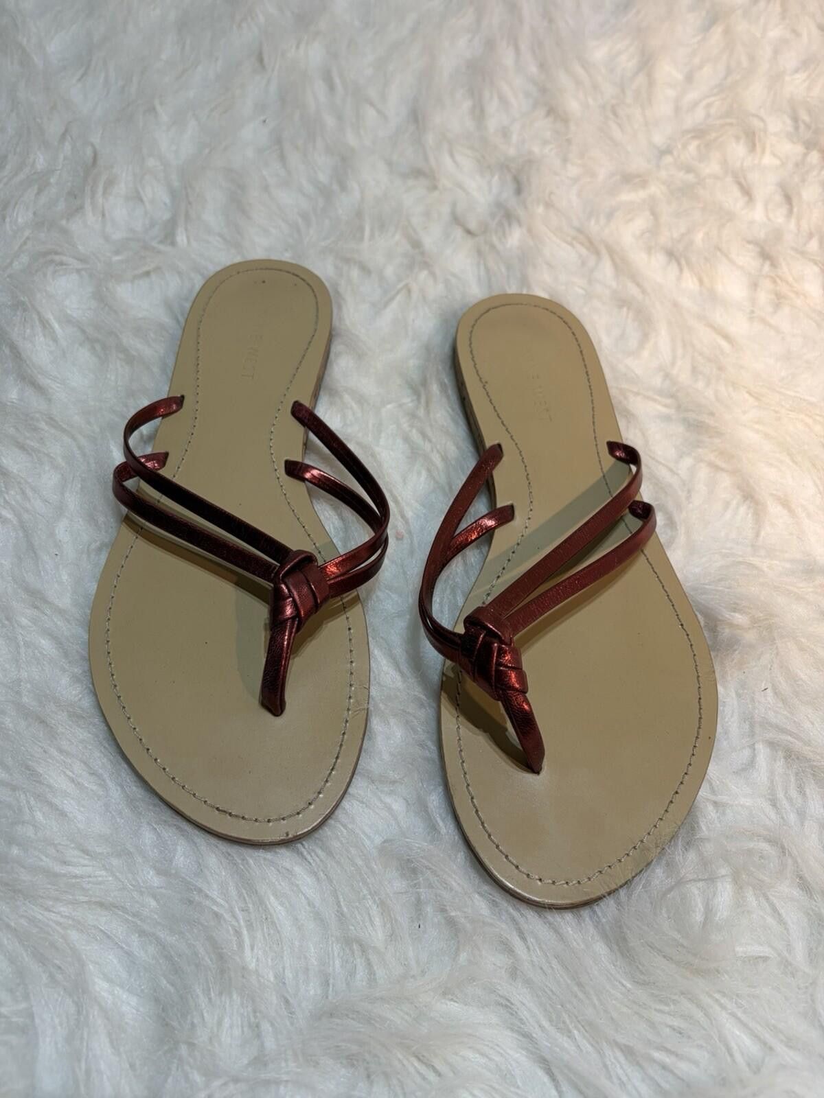 Nine West Nine West Women’s Red Thong Sandals 7.5 M Flip Flops Size US 7.5 / IT 37.5 - 1 Thumbnail
