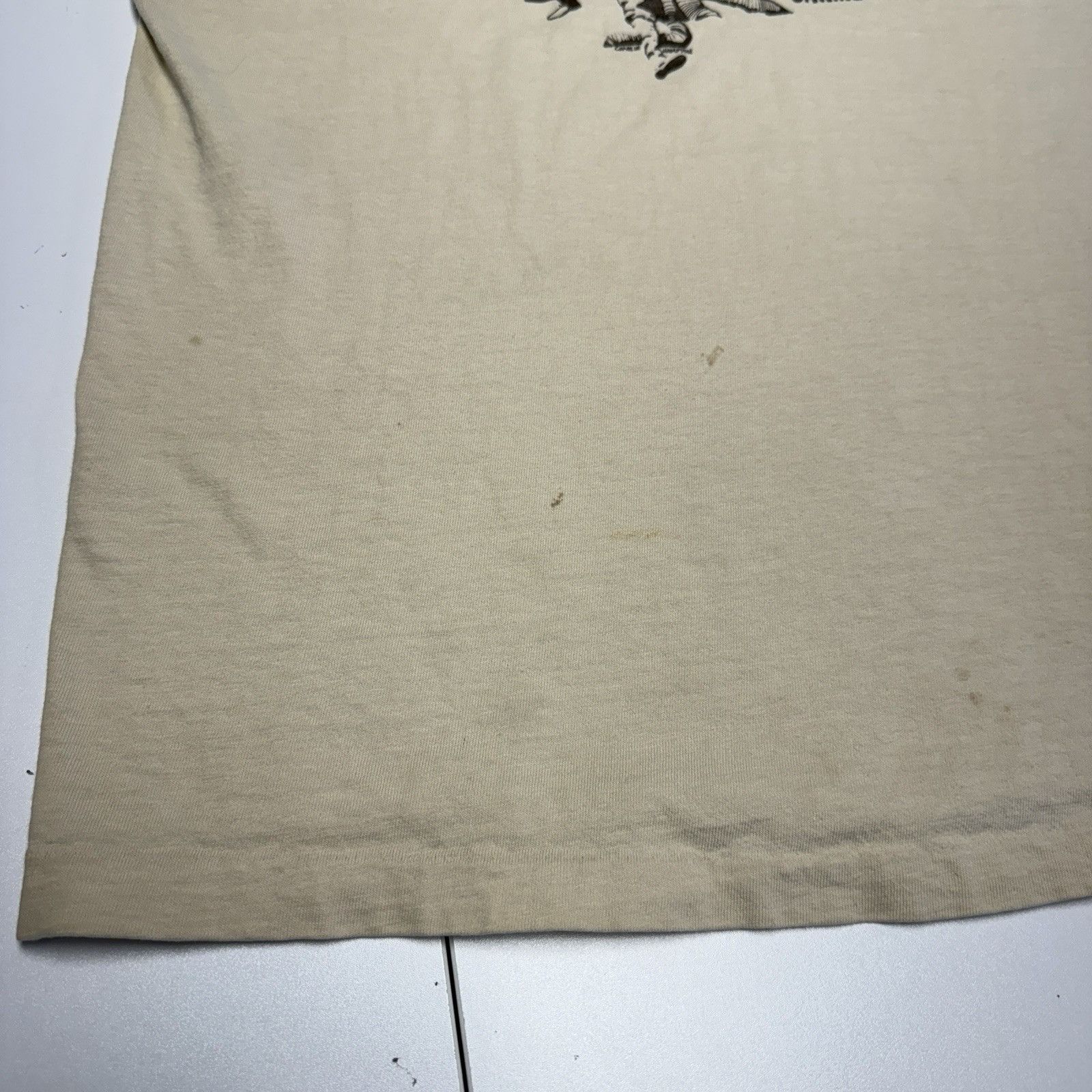 Vintage Vintage 90s Hogs Breath Inn T Shirt Mens XL 21.5x26.5 Tan Sh Size US XL / EU 56 / 4 - 12 Thumbnail