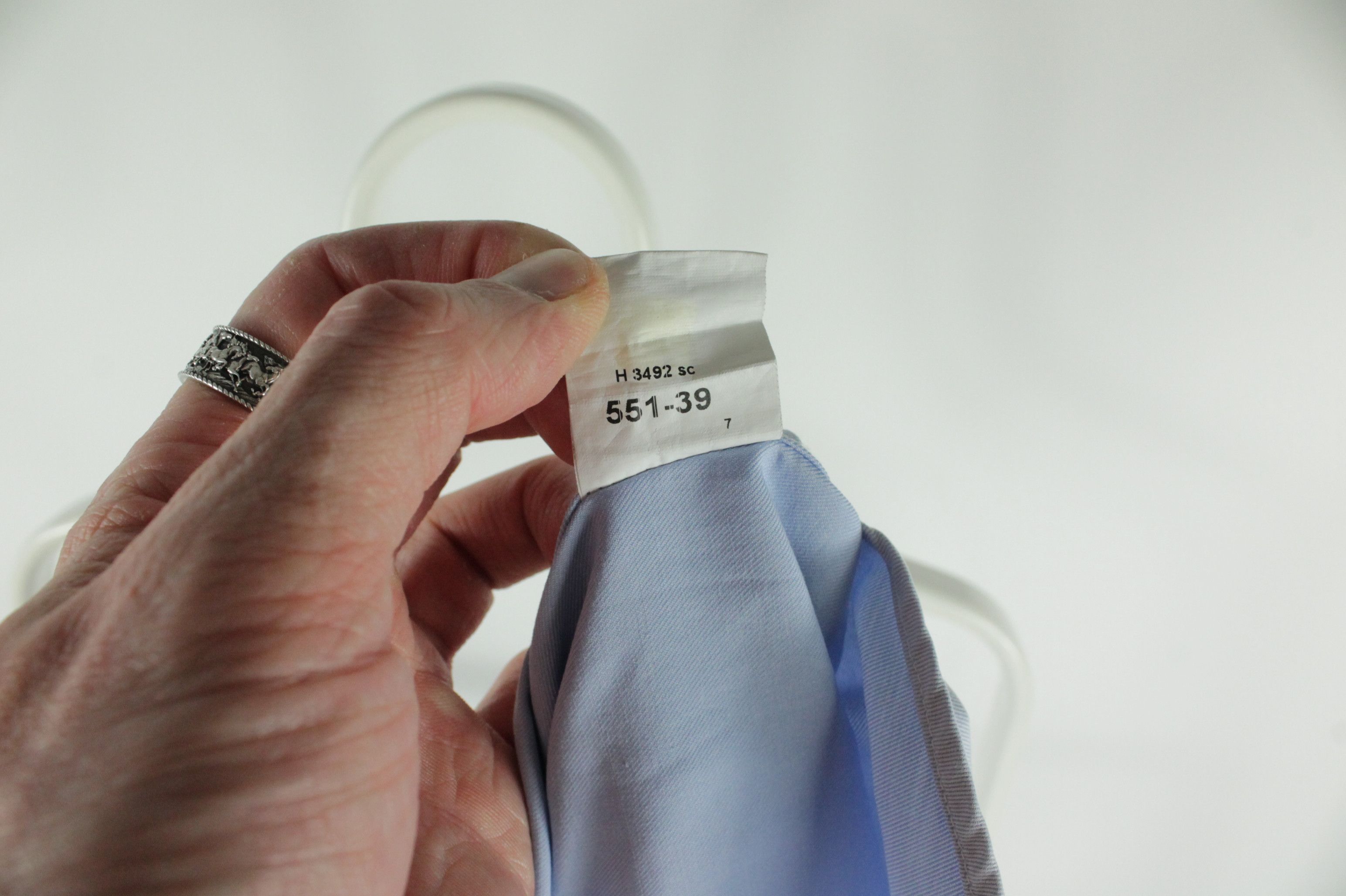 Designer × Suitsupply Suitsupply Cotton Two Ply Slim Fit Formal Light Blue Shirt Size US L / EU 52-54 / 3 - 10 Thumbnail