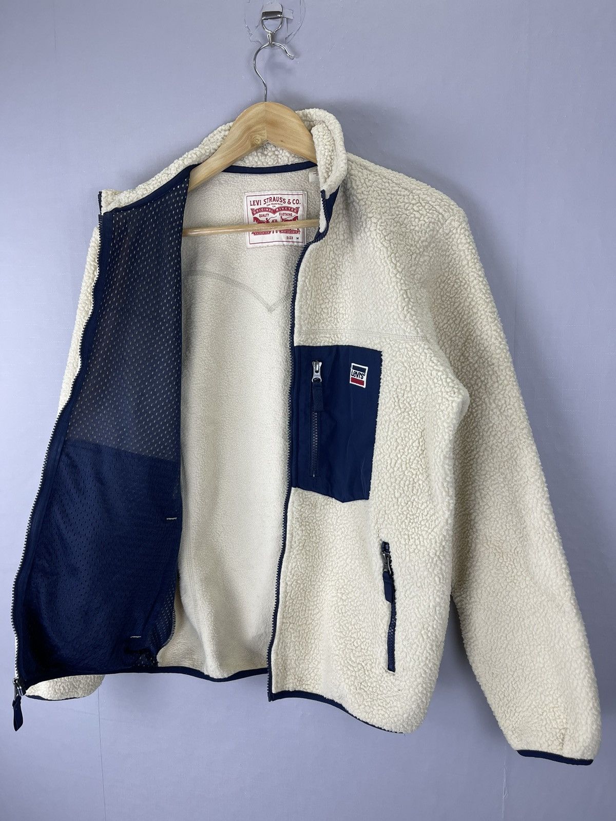 Levi's × Levi's Vintage Clothing × Vintage VINTAGE LEVIS RETRO Style Sherpa Zipper Jacket Size US M / EU 48-50 / 2 - 7 Thumbnail