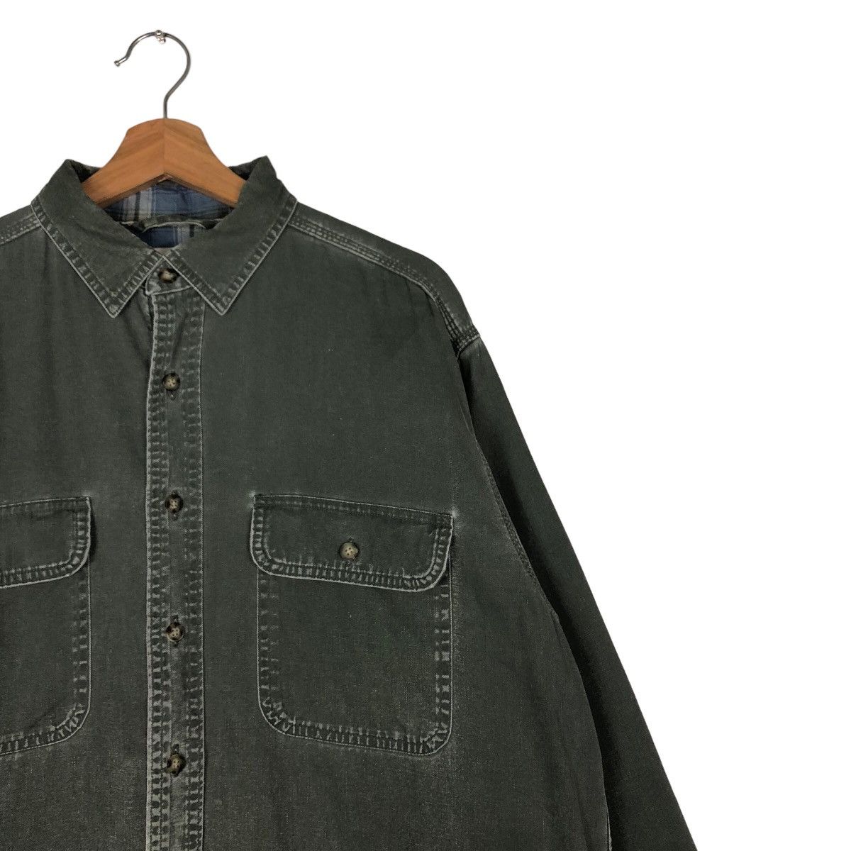 Japanese Brand 🔥Vintage Chore Jacket L.L.Bean Tartan Checked Lining Size US M / EU 48-50 / 2 - 6 Thumbnail