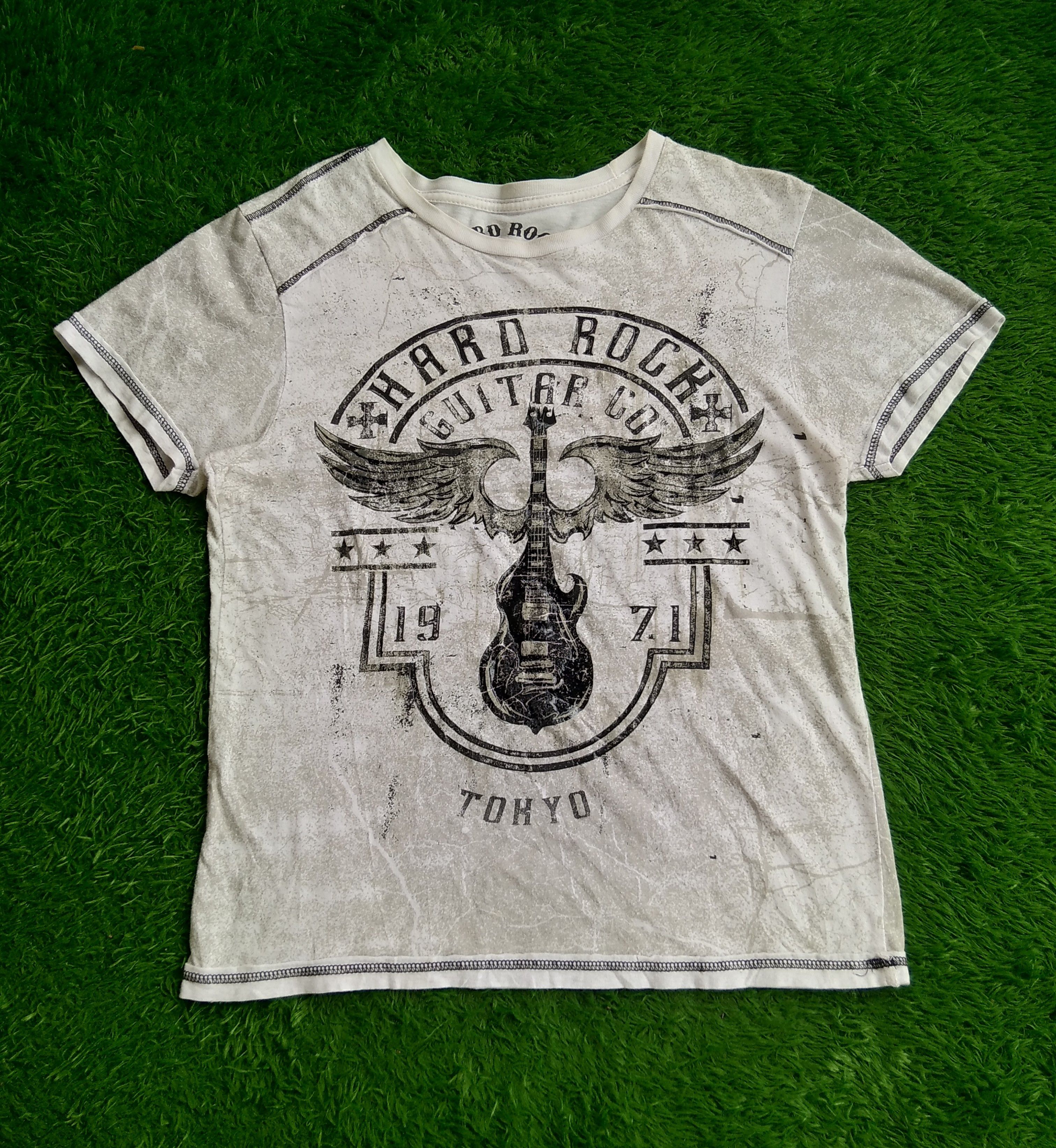 If Six Was Nine × KMRii × Le Grande Bleu (L.G.B.) VTG Hard Rock Guitar Company Tokyo Dye Shirt Size US S / EU 44-46 / 1 - 3 Thumbnail