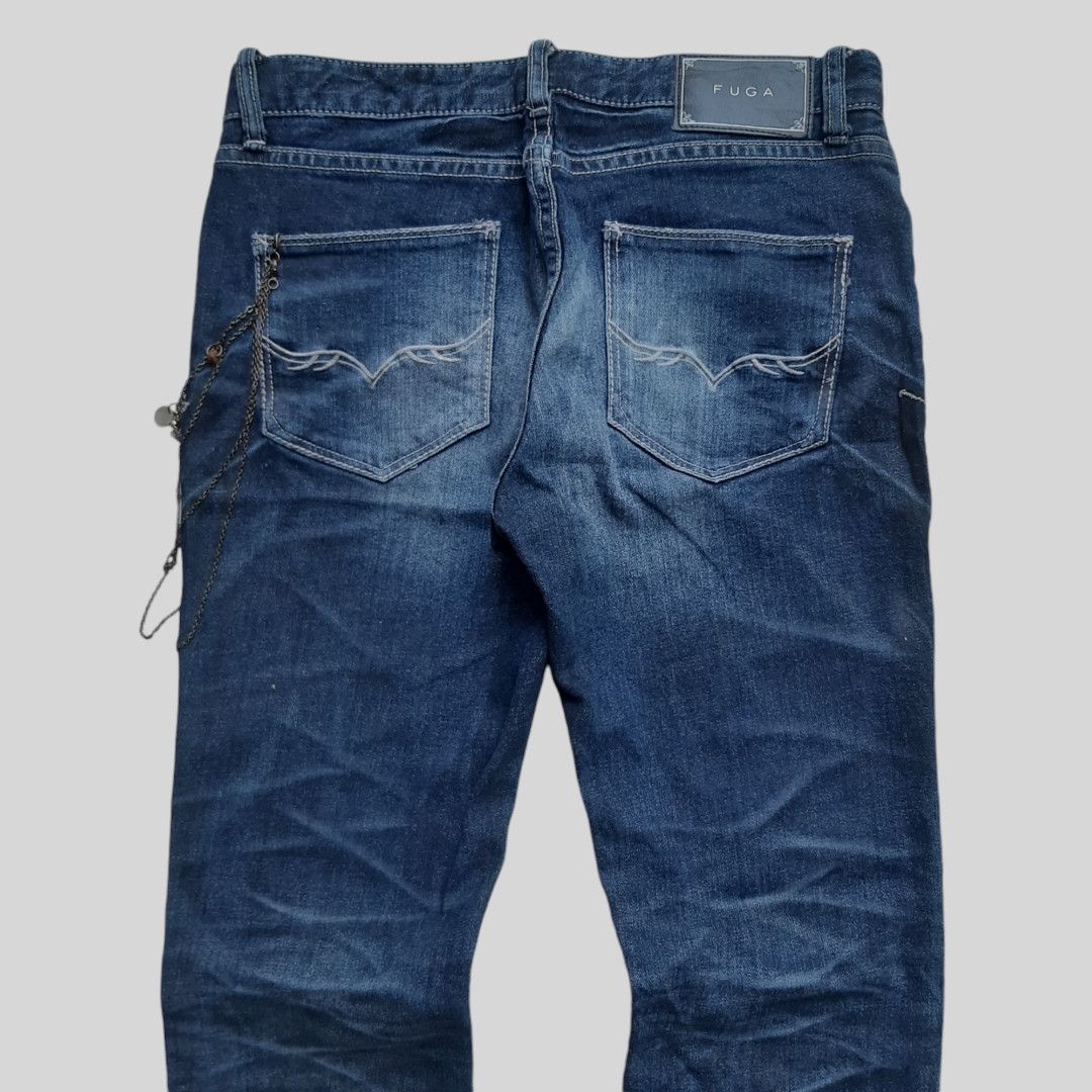 GOSTAR DE FUGA × Le Grande Bleu (L.G.B.) × Tornado Mart Fuga whisker effect wolfcut jean Size US 30 / EU 46 - 4 Thumbnail