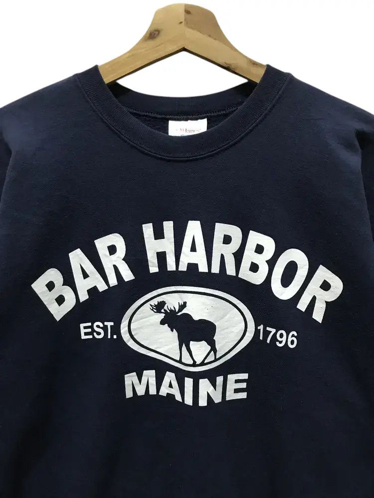 Hanes Vintage 80's Bar Harbor Maine Sweatshirts Size US L / EU 52-54 / 3 - 3 Thumbnail