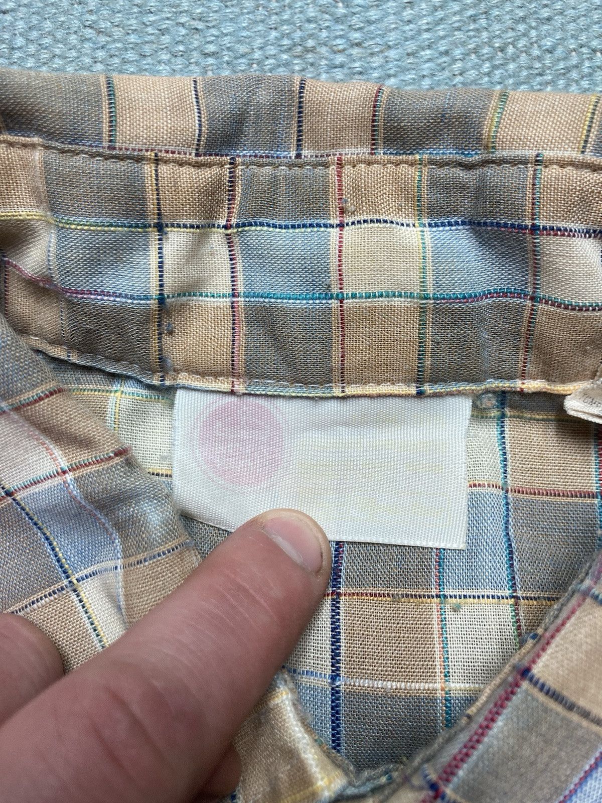 Sears × Vintage Vintage 70s button shirt sears kings road plaid medium Size US M / EU 48-50 / 2 - 5 Thumbnail