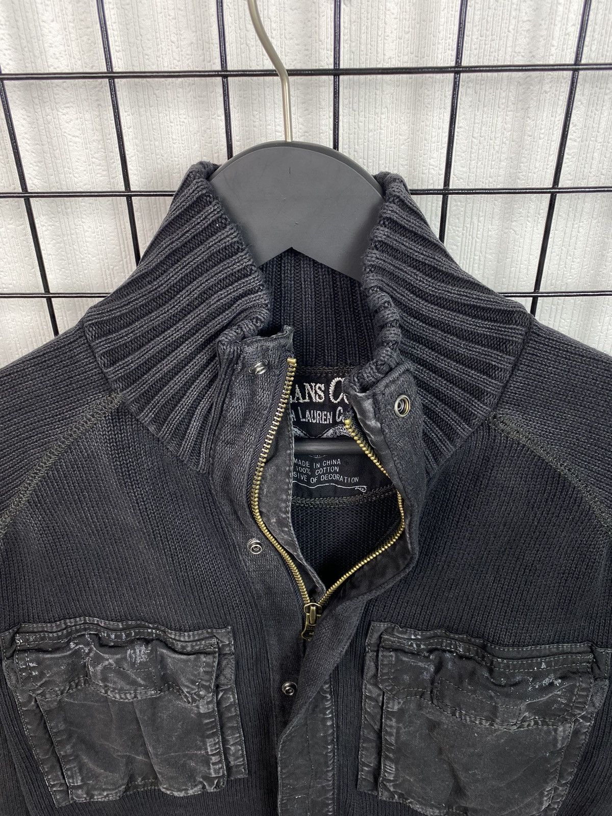 Lauren Ralph Lauren Polo Jeans Company Ralph Lauren Zip Knit Sweater Men Black S Size US S / EU 44-46 / 1 - 9 Thumbnail